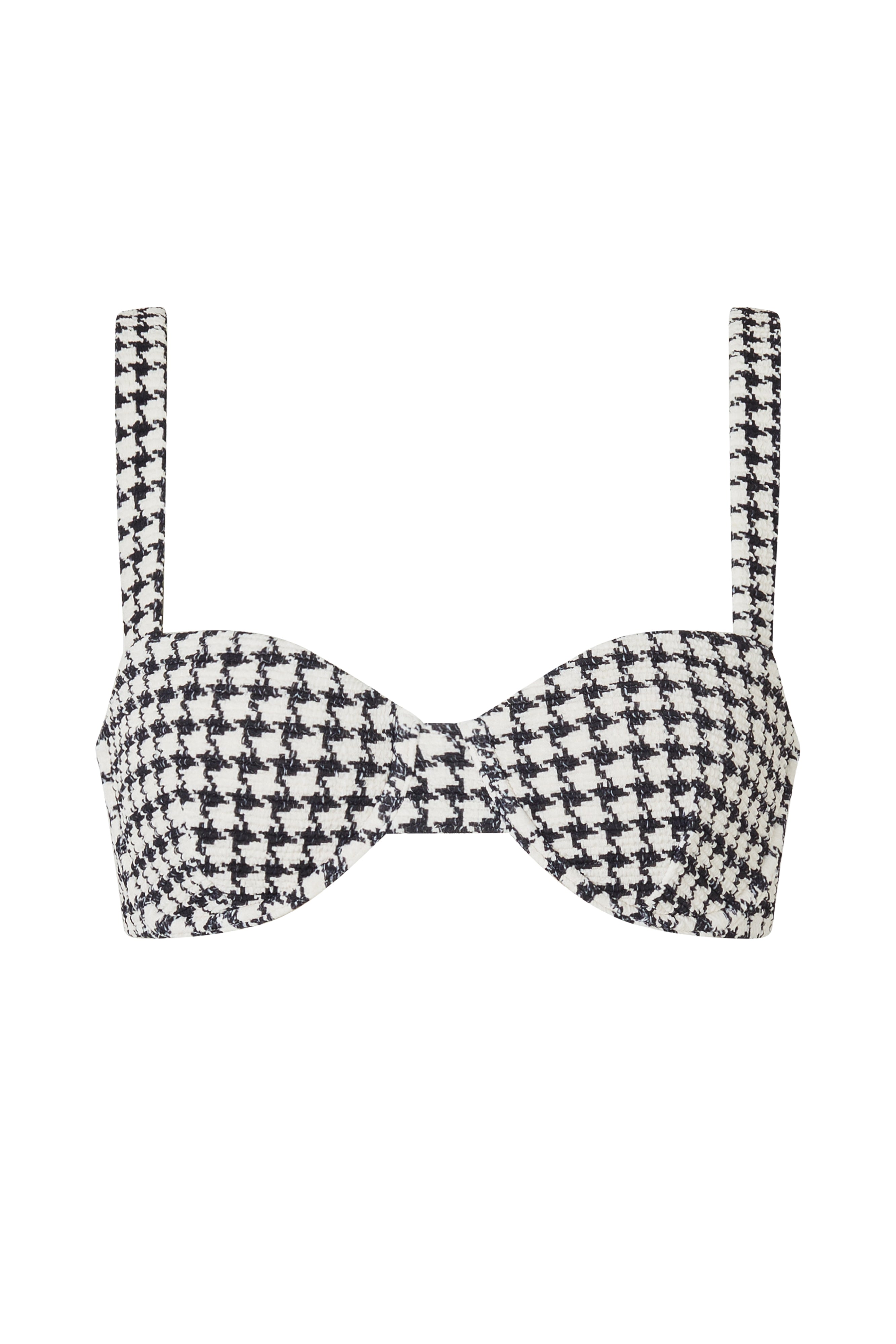 ESCAPE BRACUP TOP - HOUNDSTOOTH