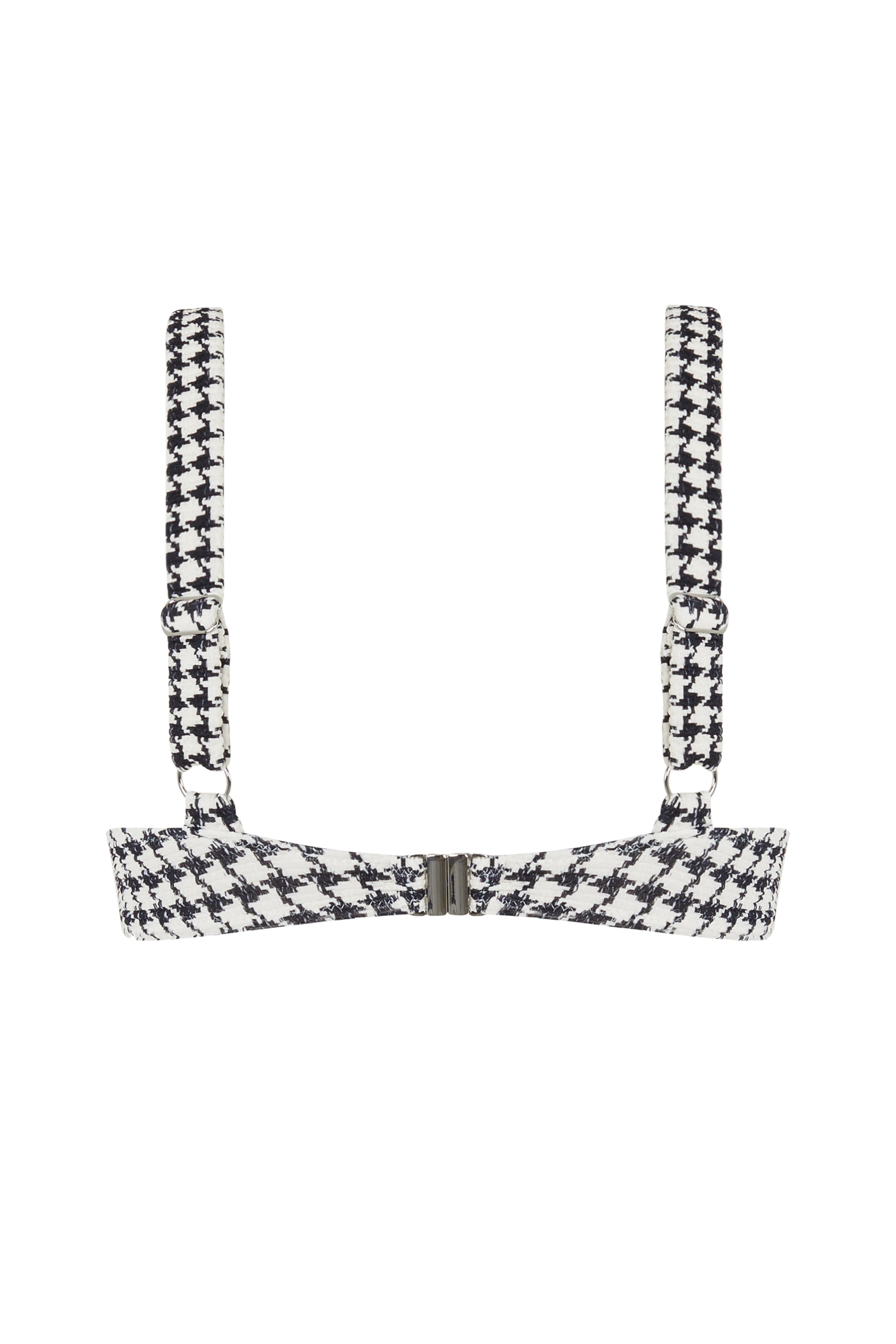 ESCAPE BRACUP TOP - HOUNDSTOOTH