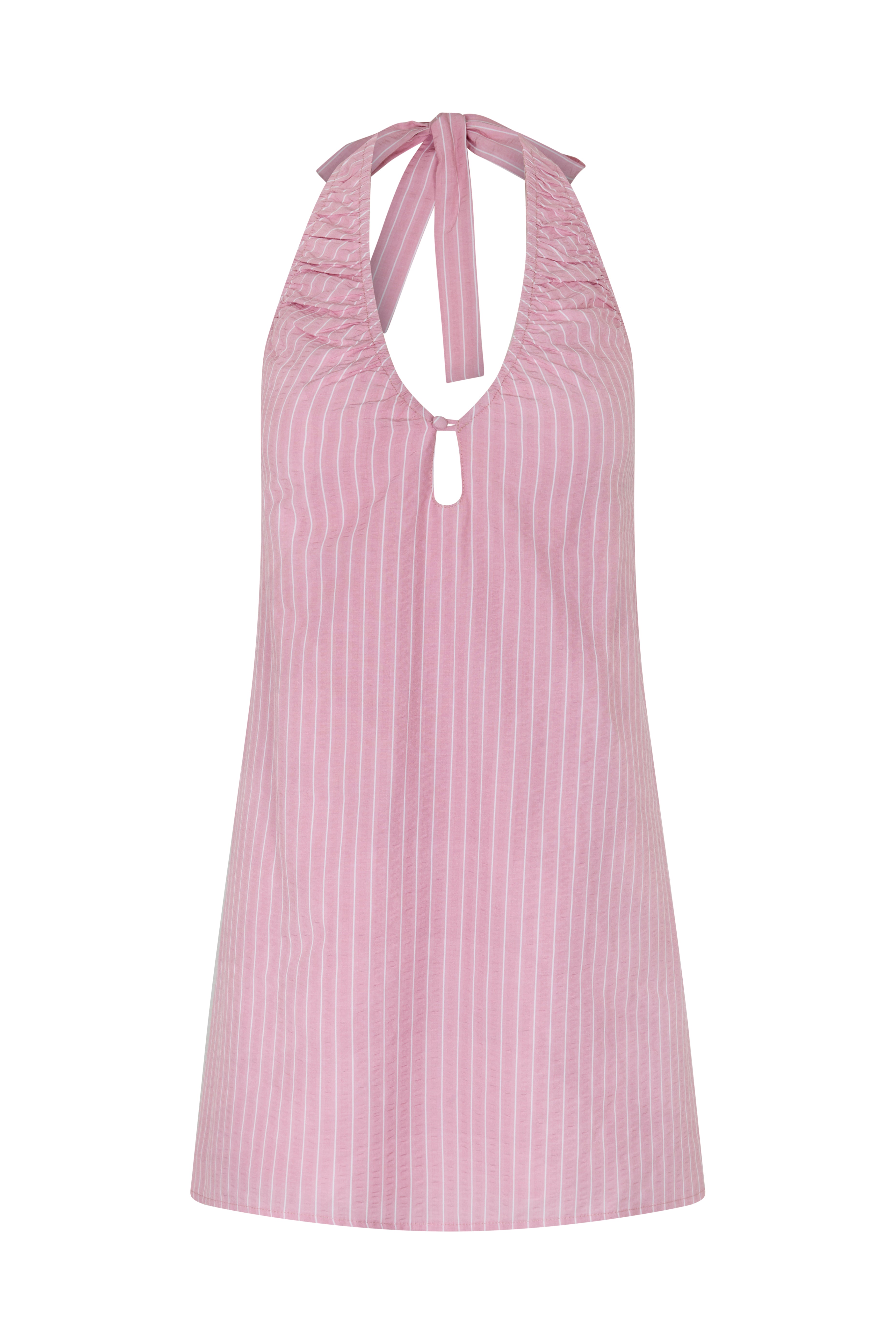 SIDNEY HALTER MINI DRESS - PETAL