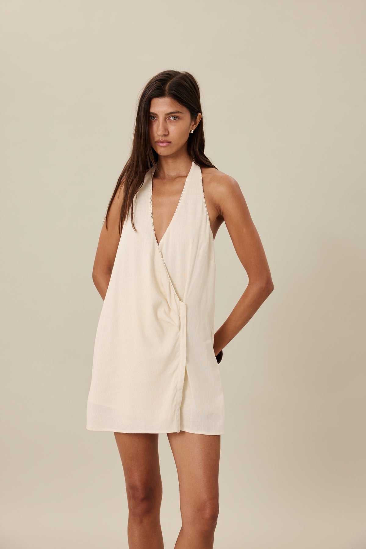MAIA MINI DRESS - ECRU