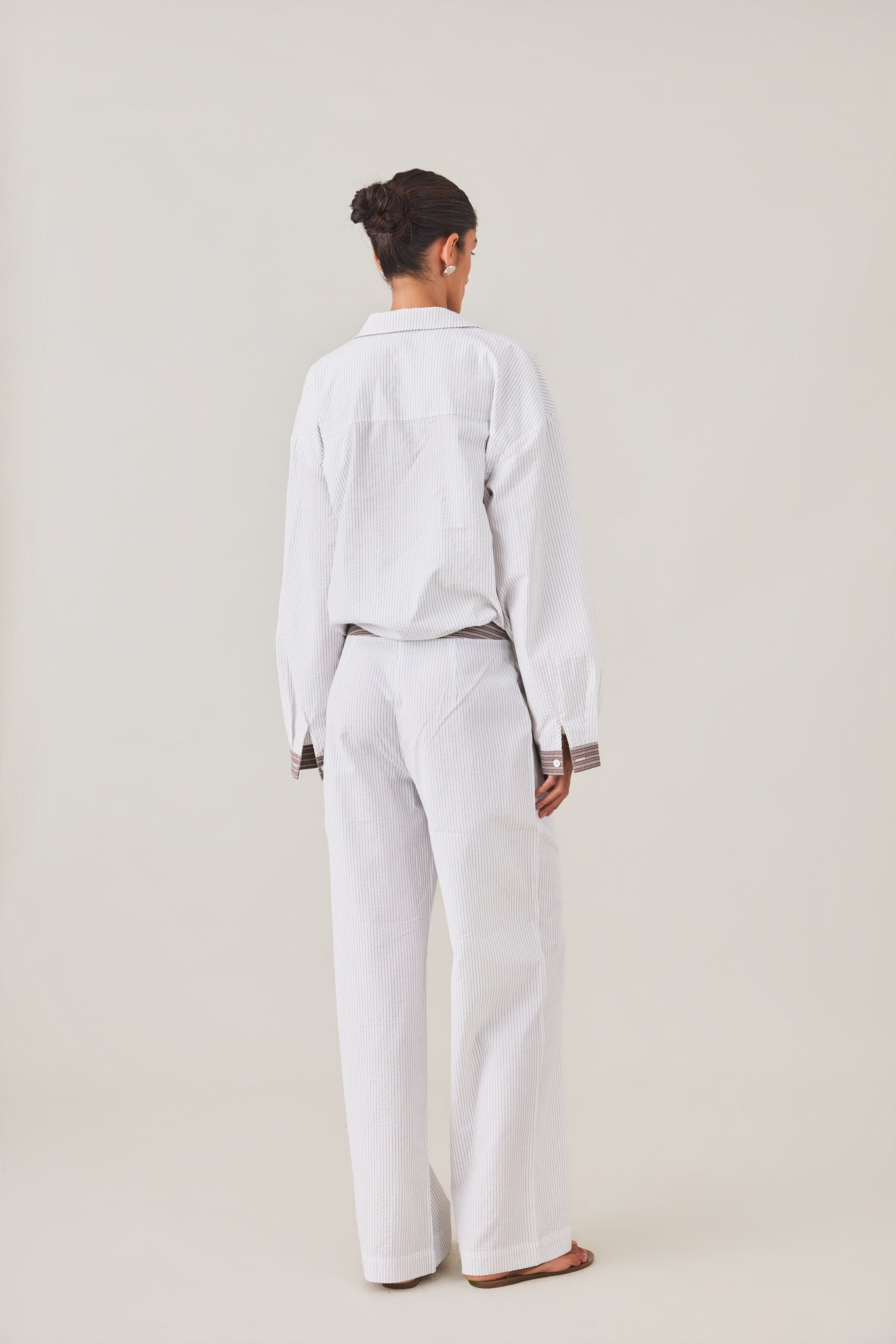 MAE PANT - SLATE STRIPE