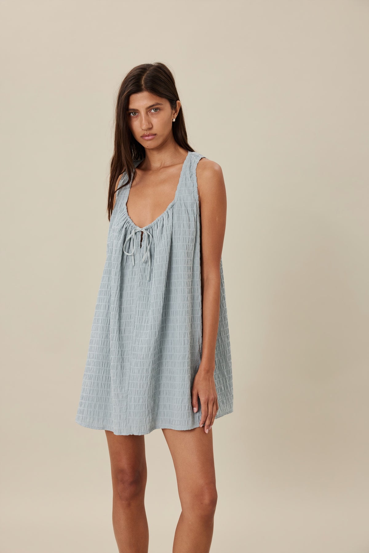 WILLOW MINI DRESS - MIST