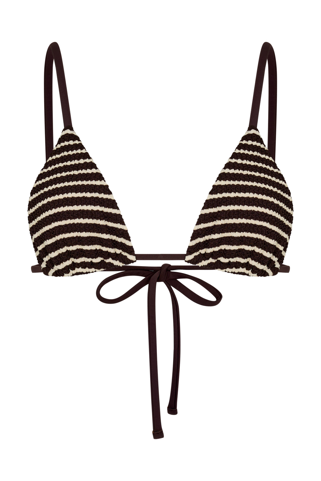 KOA TRIANGLE TOP - CACAO STRIPE