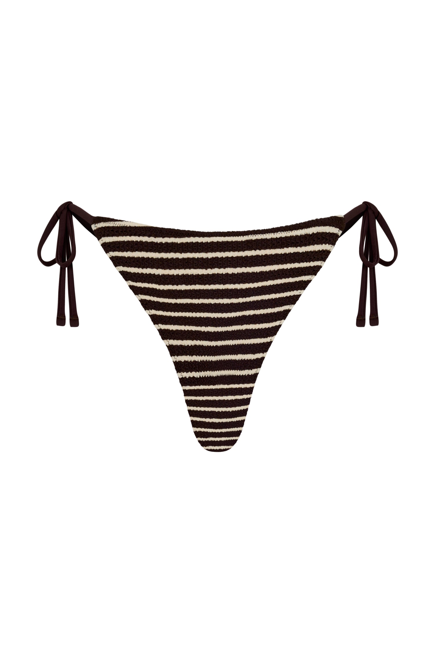 KOA TIE BOTTOM - CACAO STRIPE