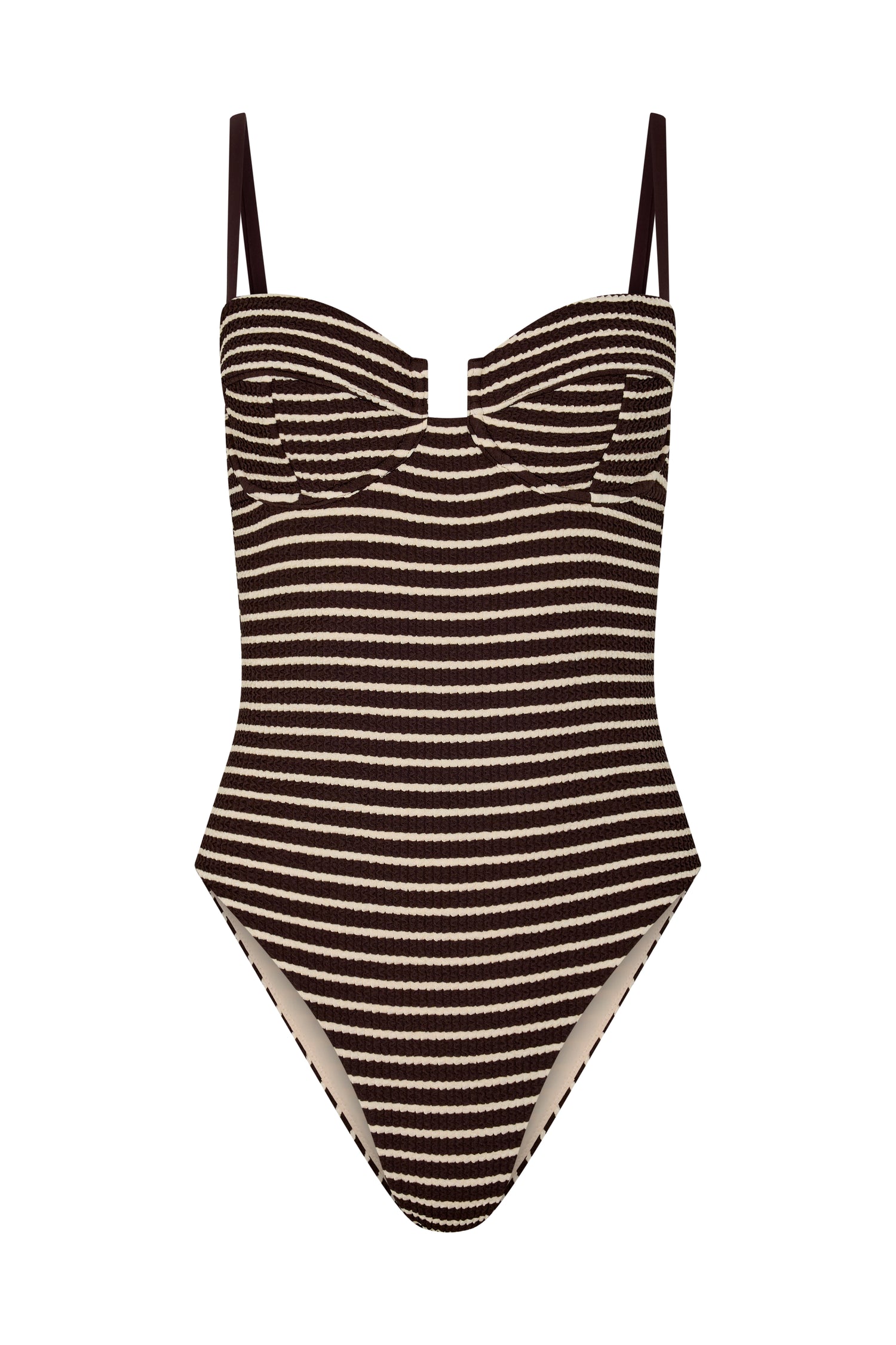 AELA ONE PIECE - CACAO STRIPE