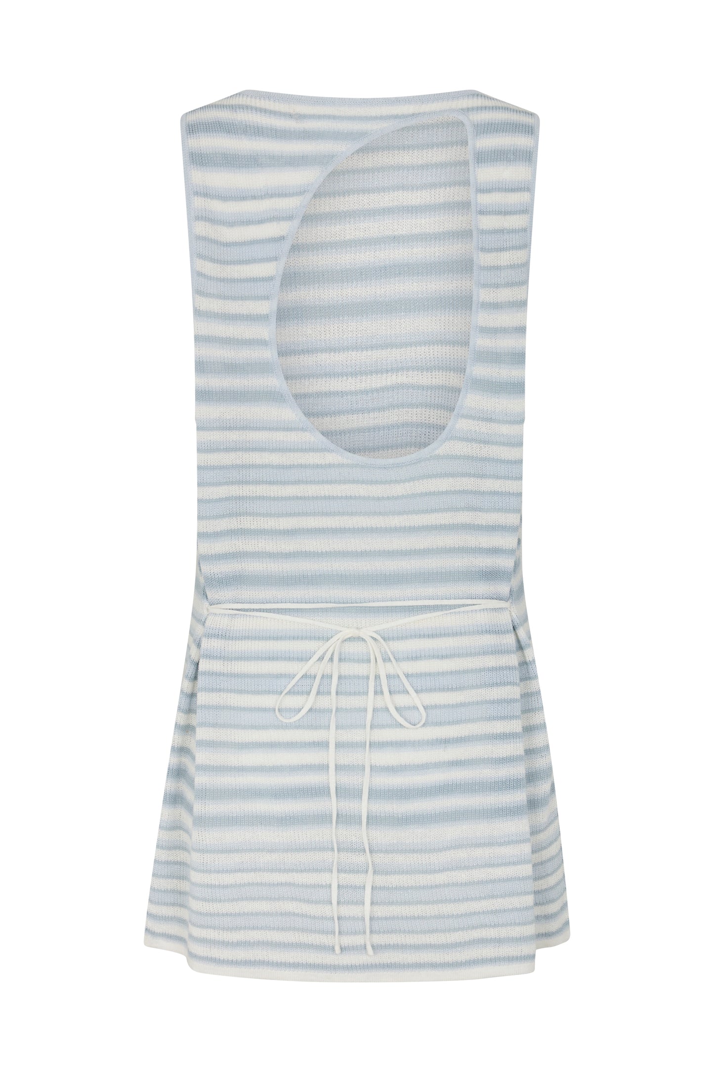 NALU MINI DRESS - AZURE STRIPE