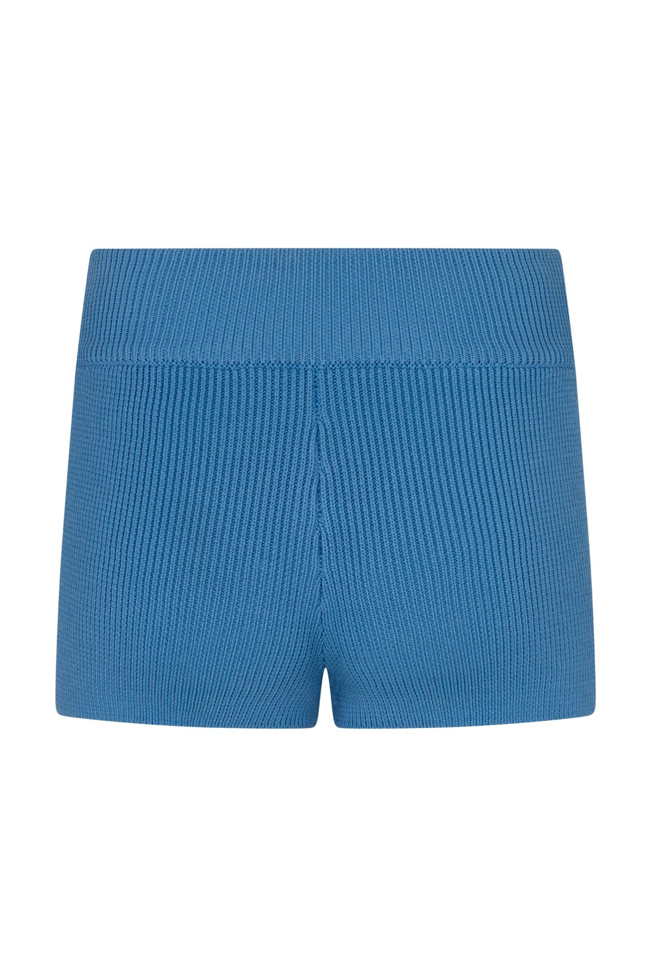 ESSENTIAL KNIT SHORT  - BLEUE