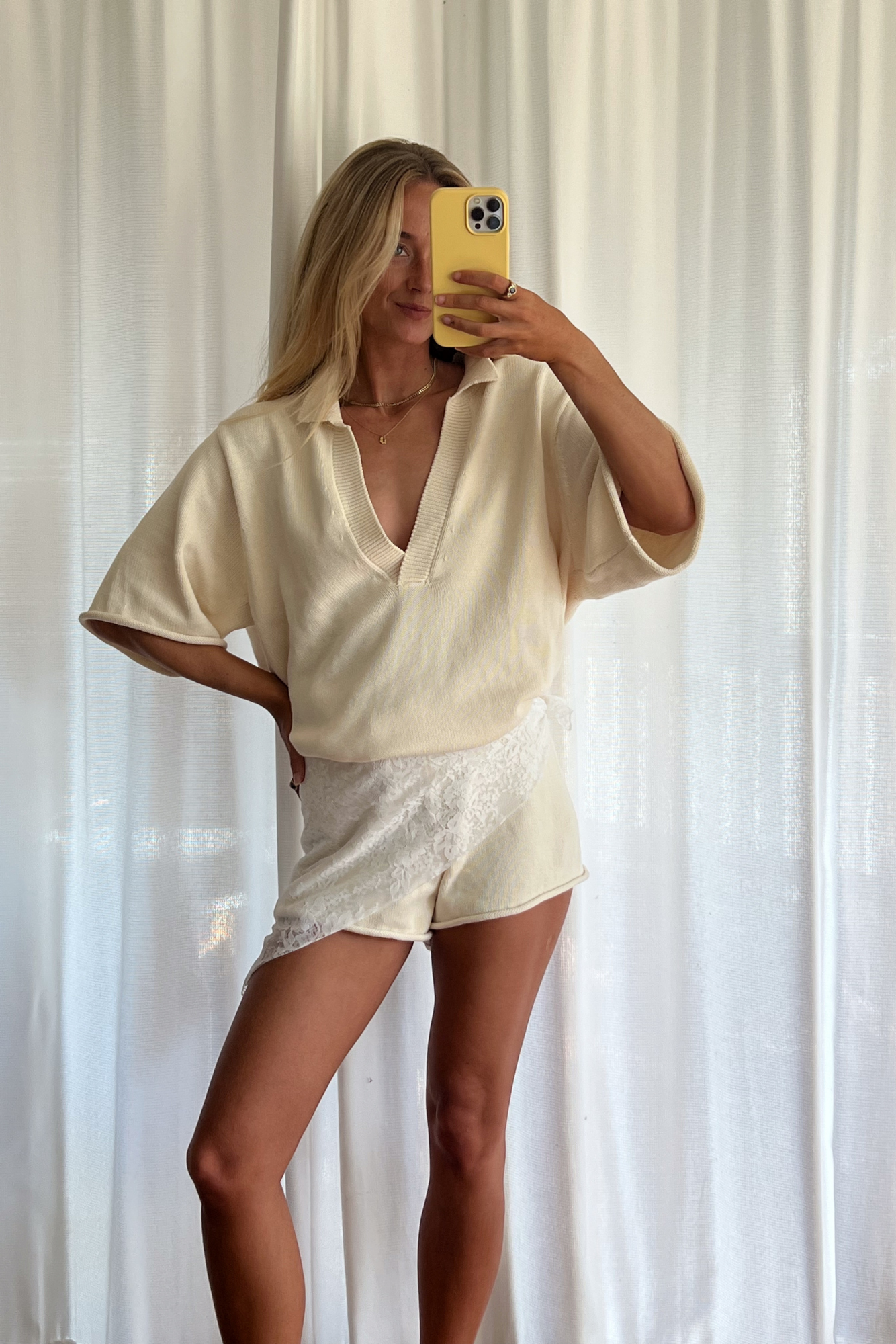 SOLANA SCARF - BIANCO