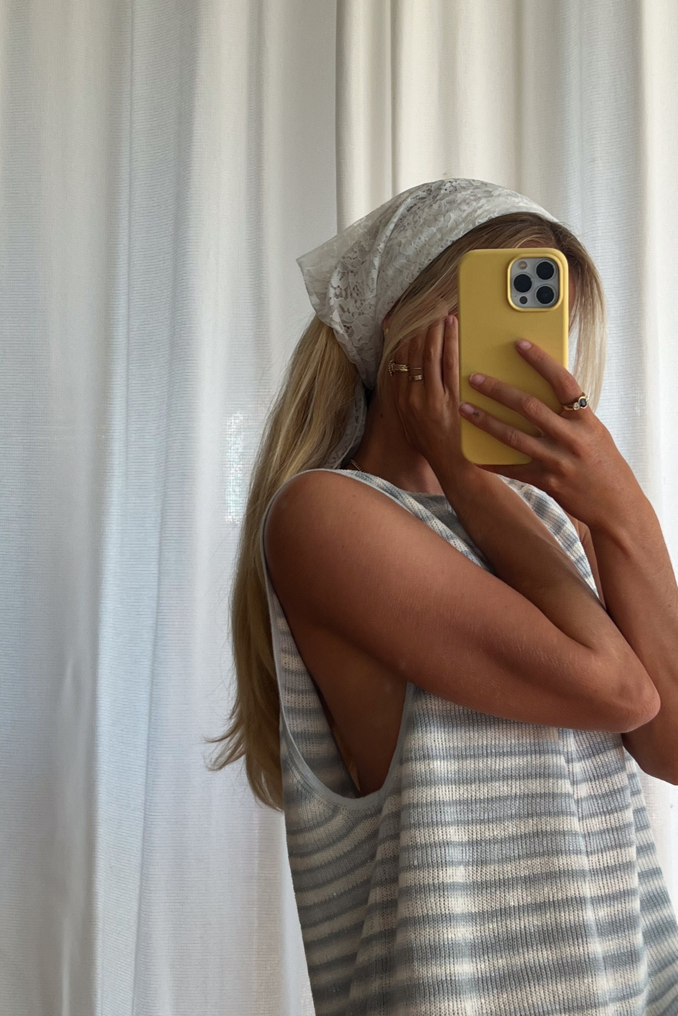 SOLANA SCARF - BIANCO