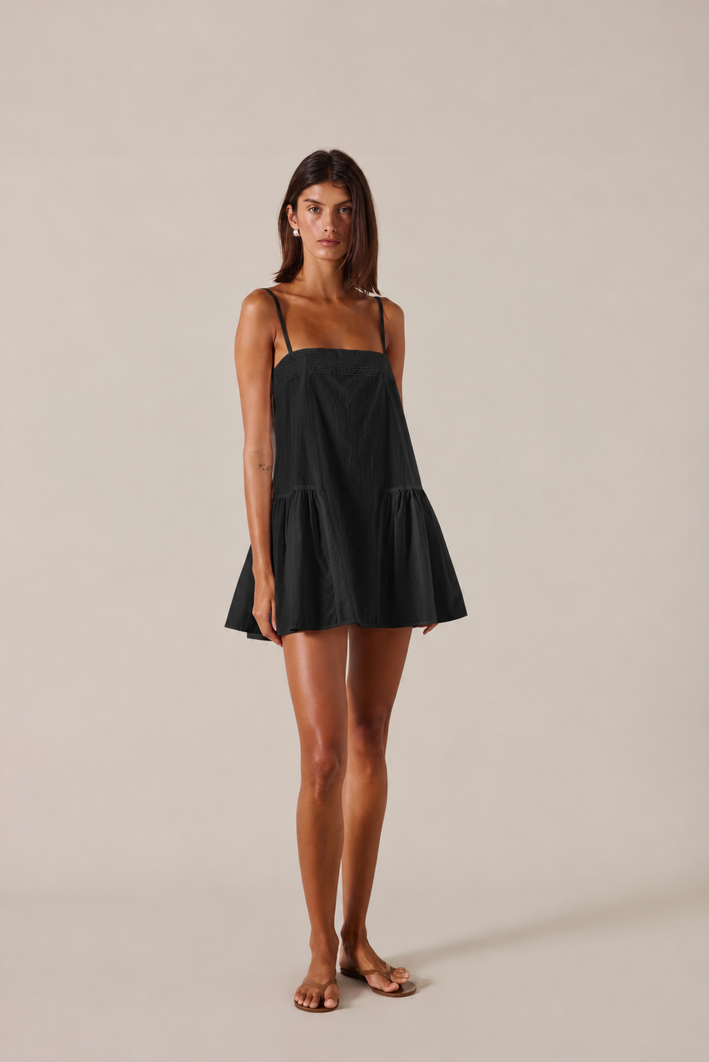 PRE-ORDER | MARISOL MINI DRESS - NOIR