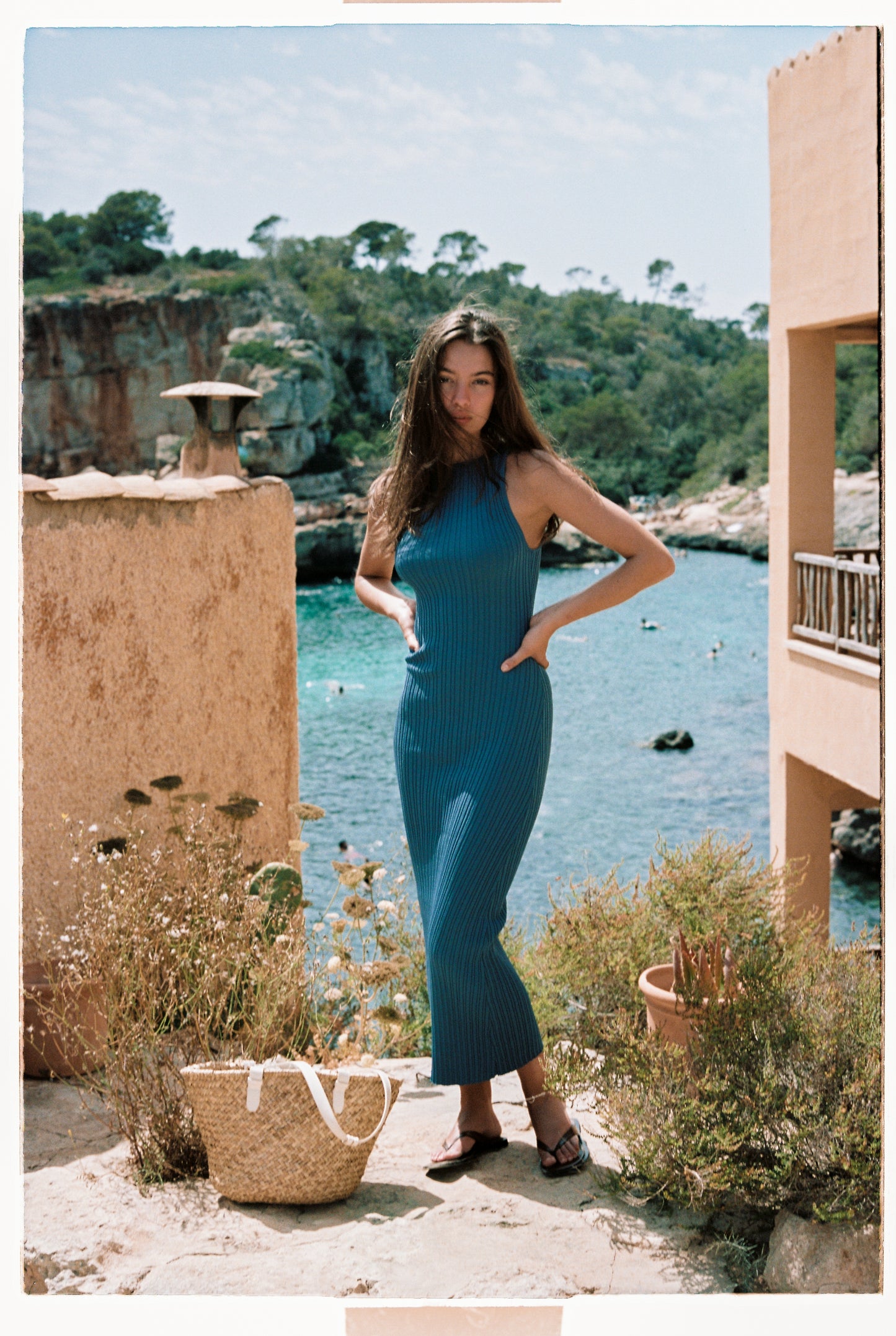 SOLENE DRESS - BLEU