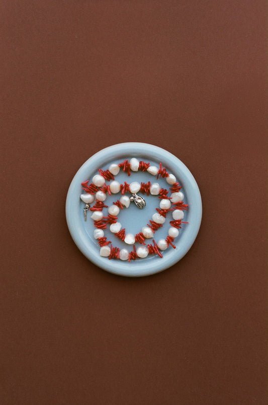 CARO NECKLACE - CLAY PEARL