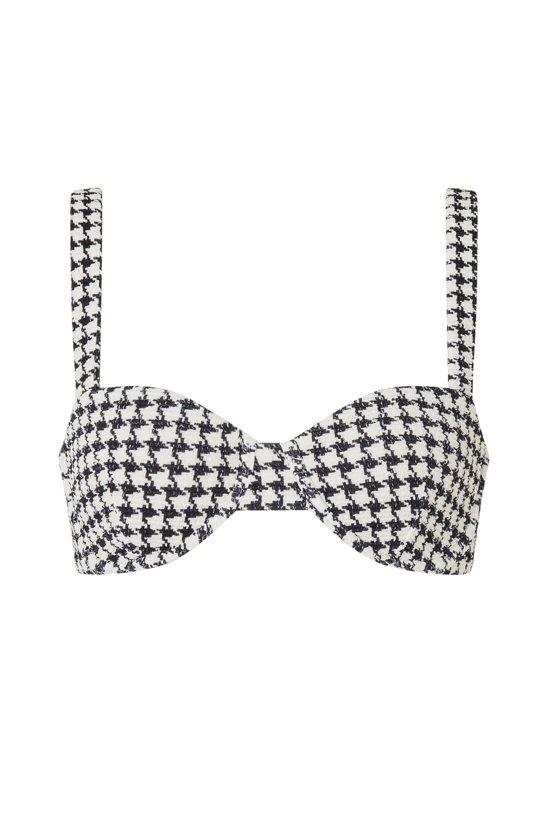 ESCAPE BRACUP TOP - HOUNDSTOOTH