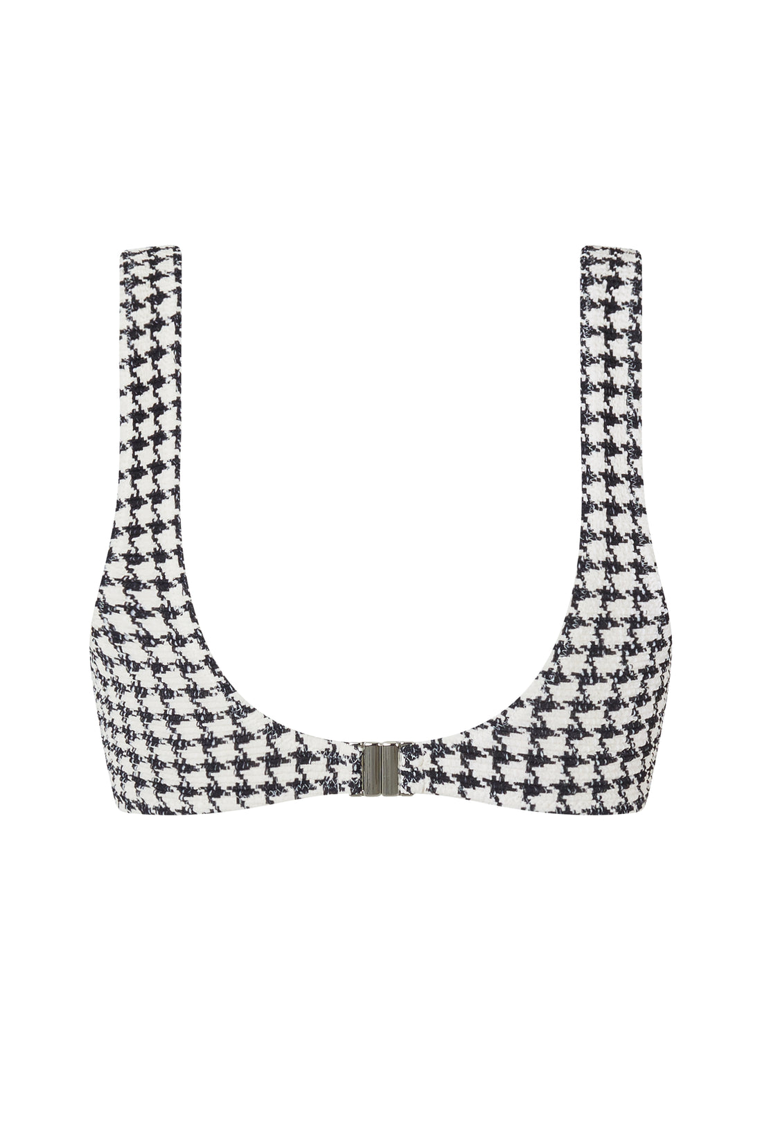 ESCAPE BRALETTE TOP  - HOUNDSTOOTH