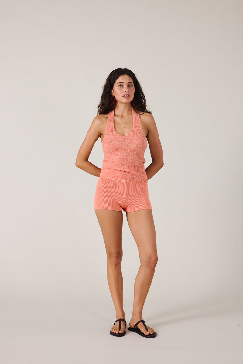 ABELLA TOP - PEACH MARLE