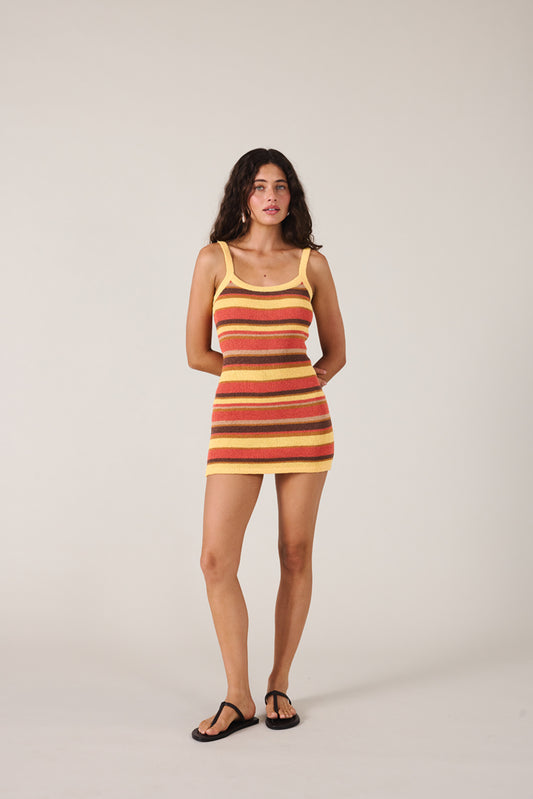 REINE 90'S DRESS - GUAVA