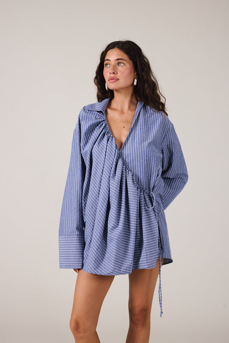 SIDNEY WRAP DRESS - OCEANIA