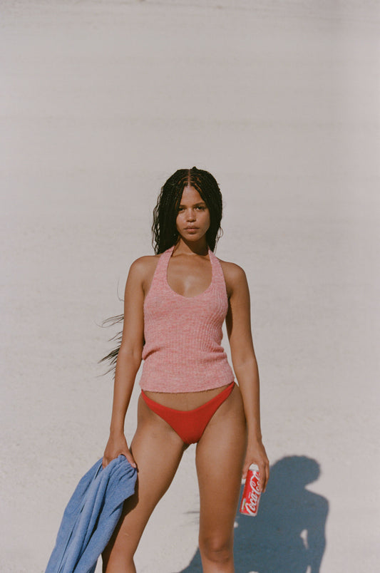 ABELLA TOP - PEACH MARLE