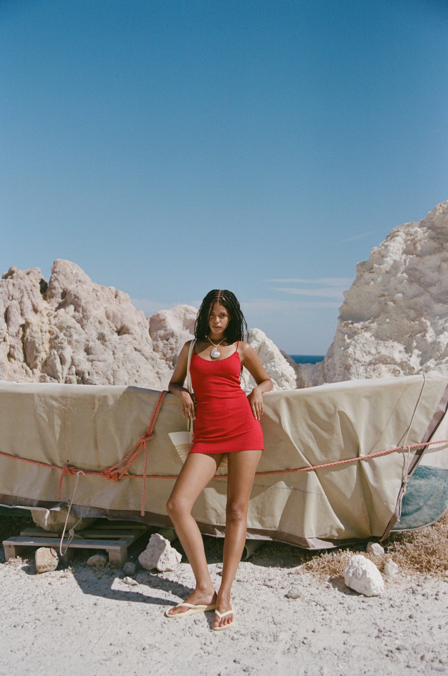 ANAIS DRESS - CHERRY