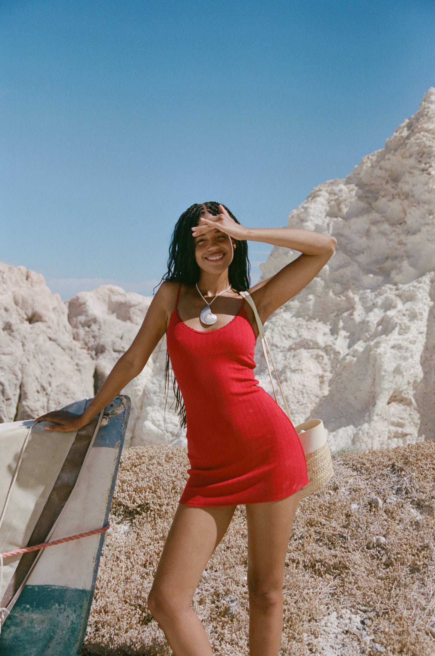 ANAIS DRESS - CHERRY