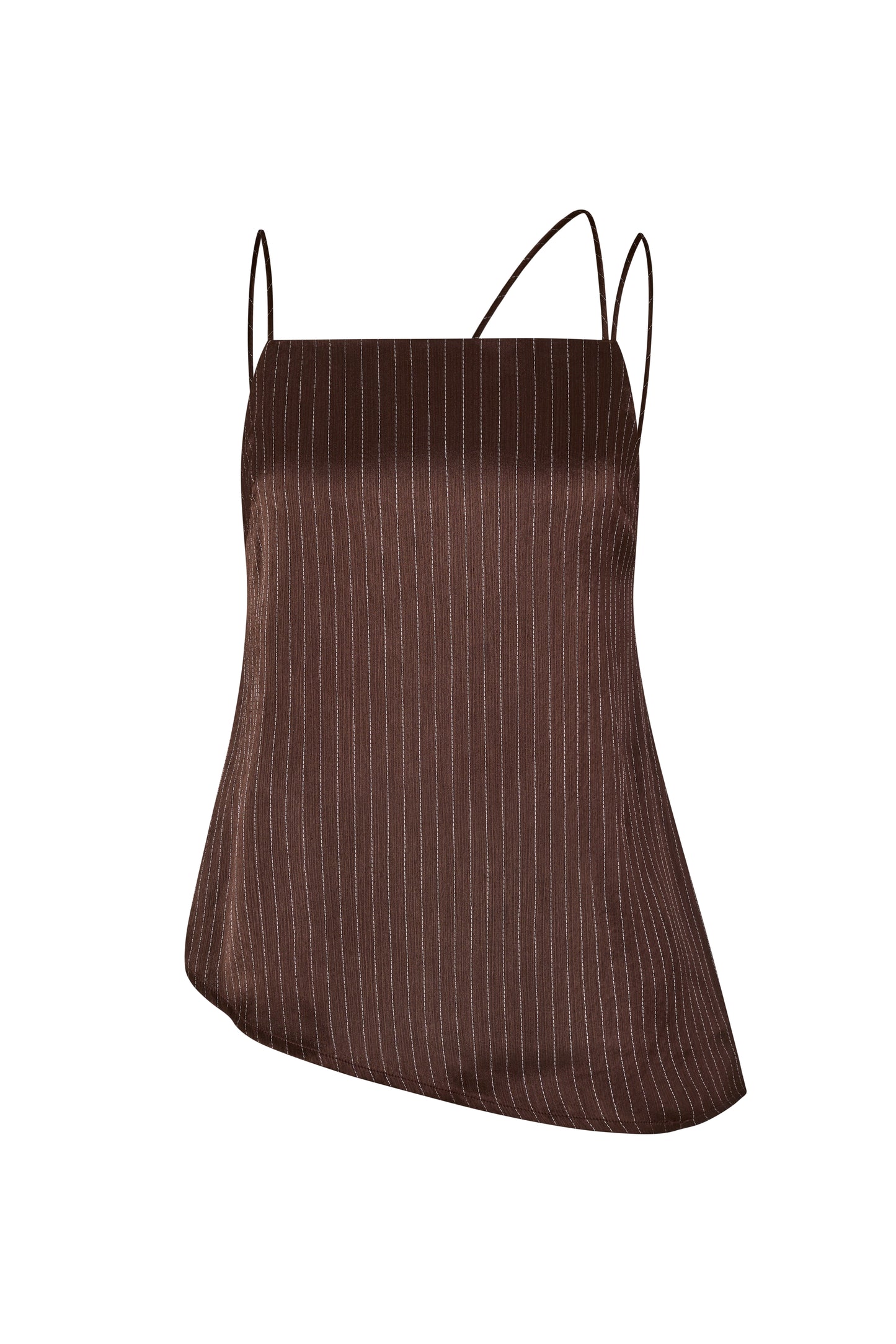 AMELIE CAMI - ESPRESSO PINSTRIPE