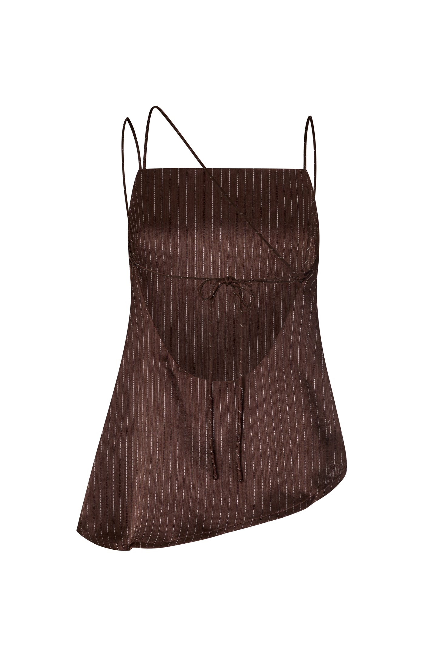 AMELIE CAMI - ESPRESSO PINSTRIPE