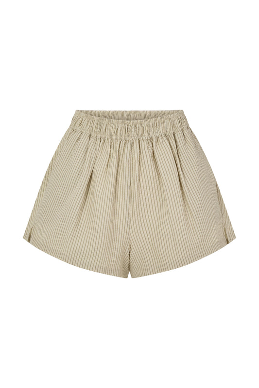 SIDNEY SHORT - CARAMEL STRIPE
