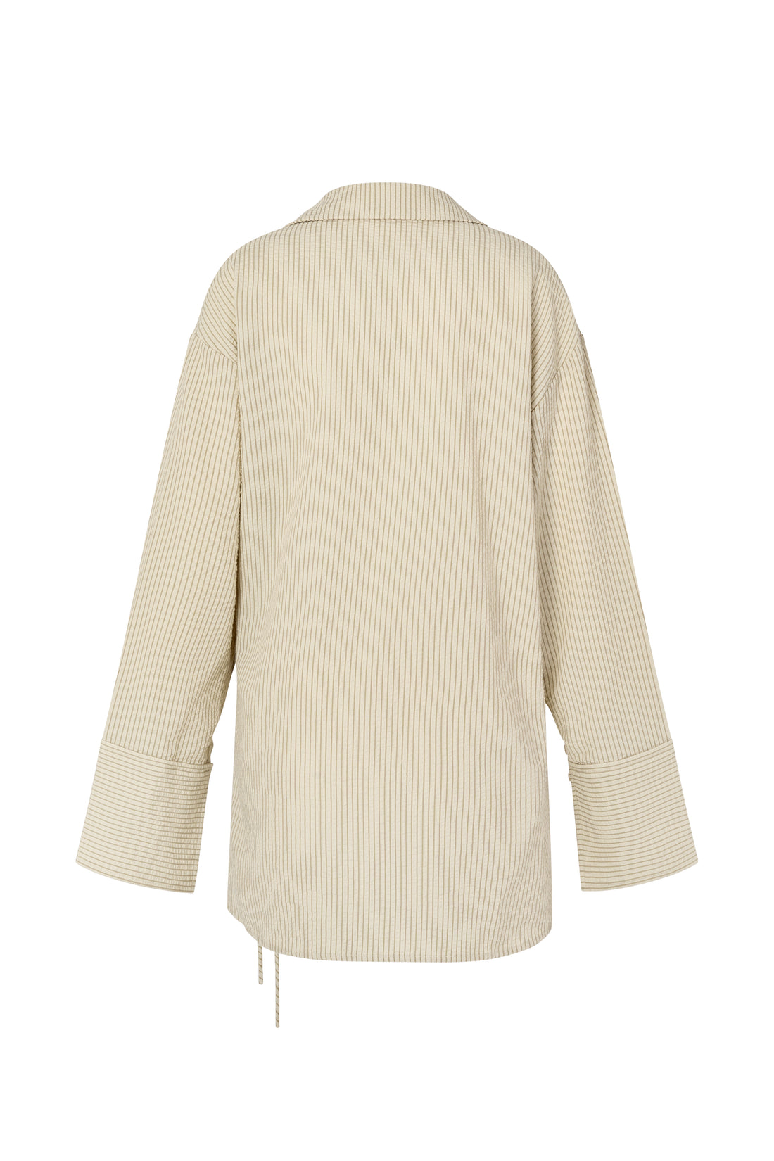 SIDNEY SHIRT DRESS - CARAMEL STRIPE