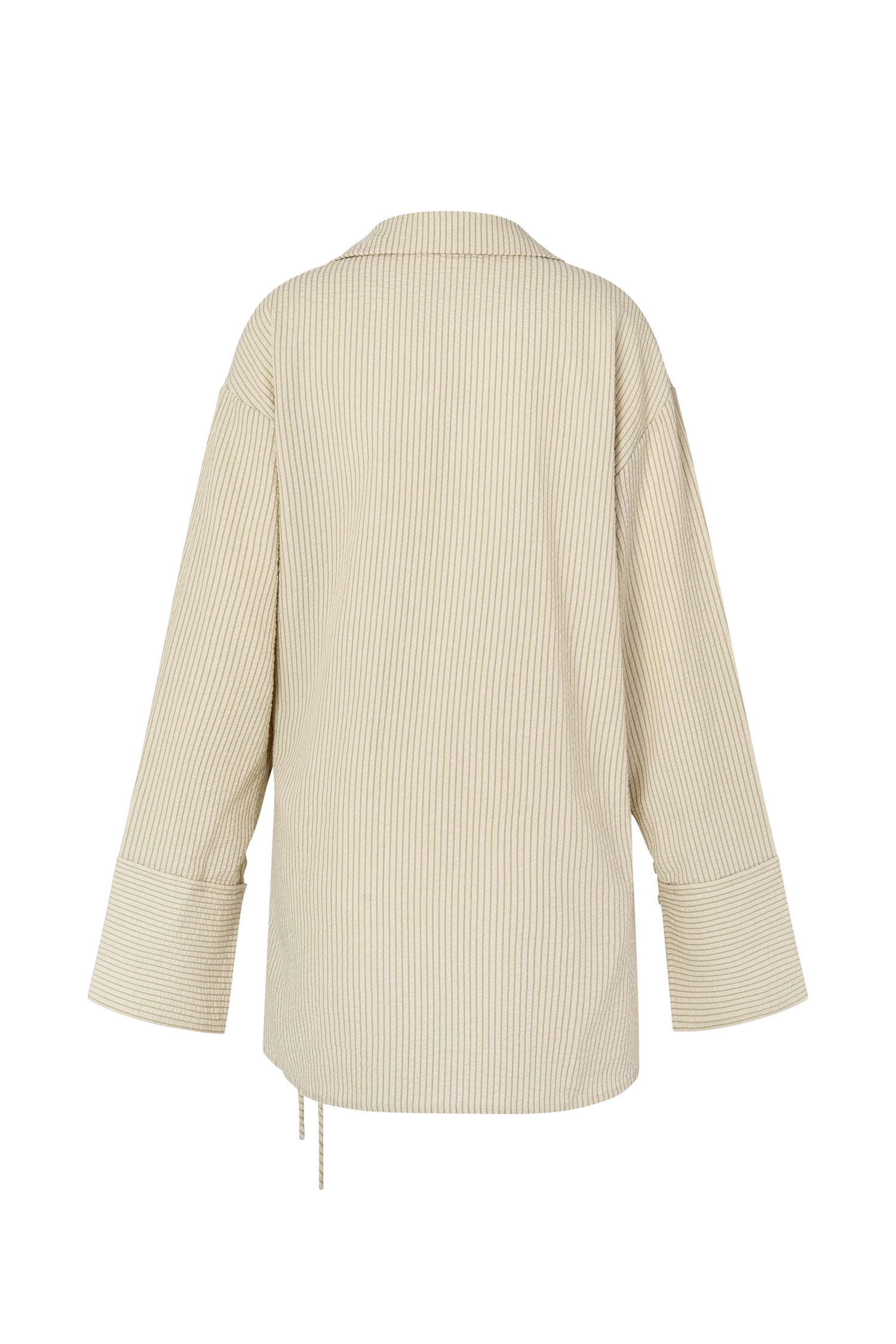 SIDNEY SHIRT DRESS - CARAMEL STRIPE