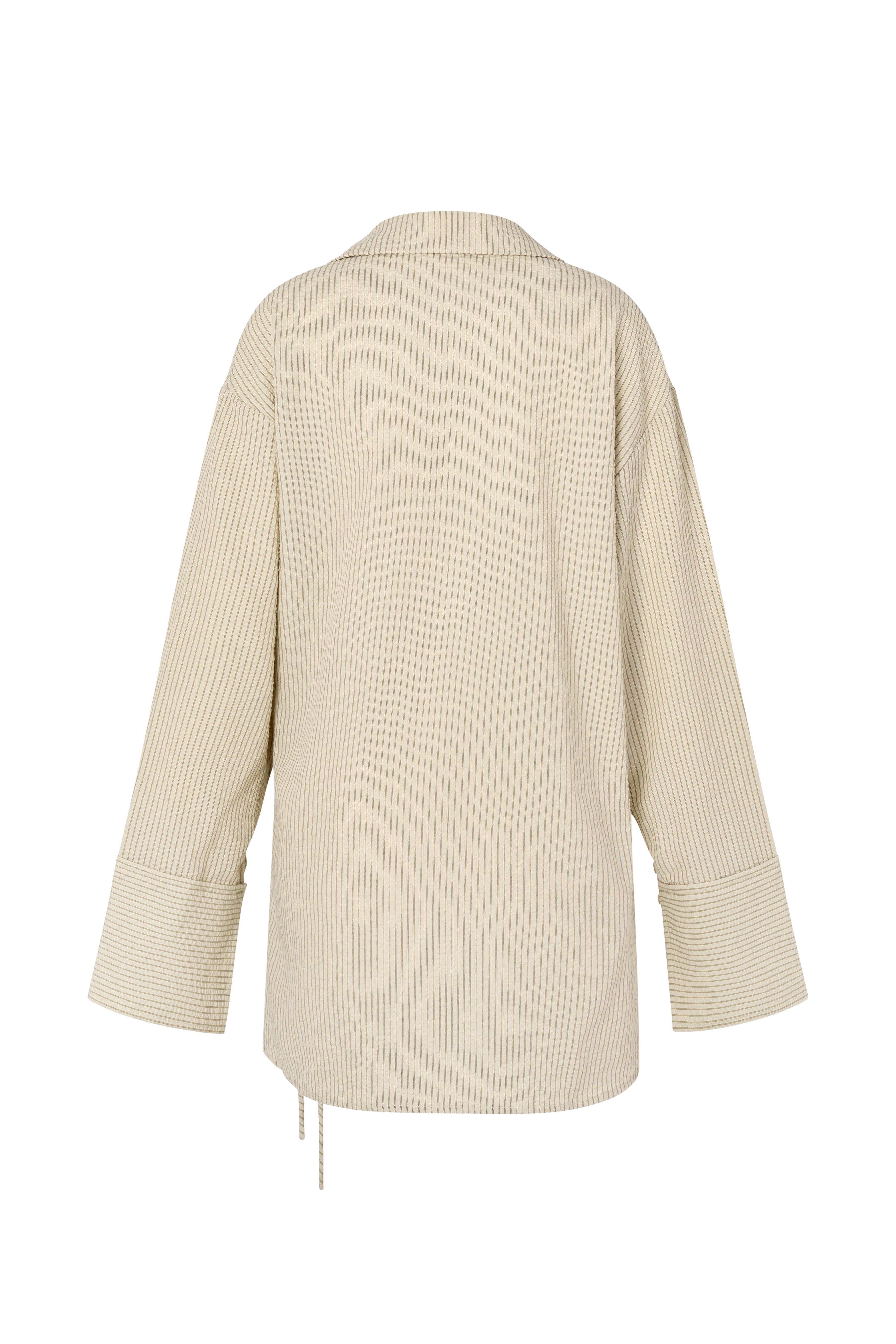 SIDNEY SHIRT DRESS - CARAMEL STRIPE