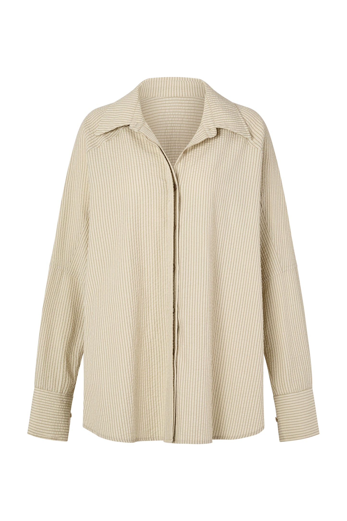 SIDNEY SHIRT - CARAMEL STRIPE