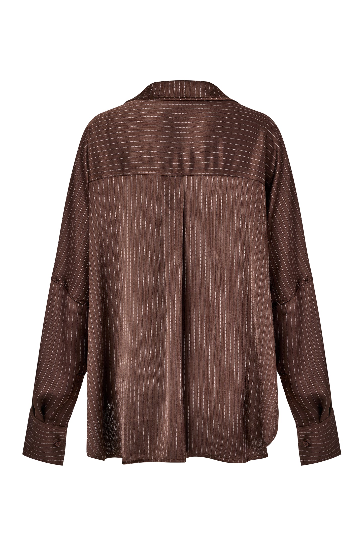 AMELIE SHIRT - ESPRESSO PINSTRIPE