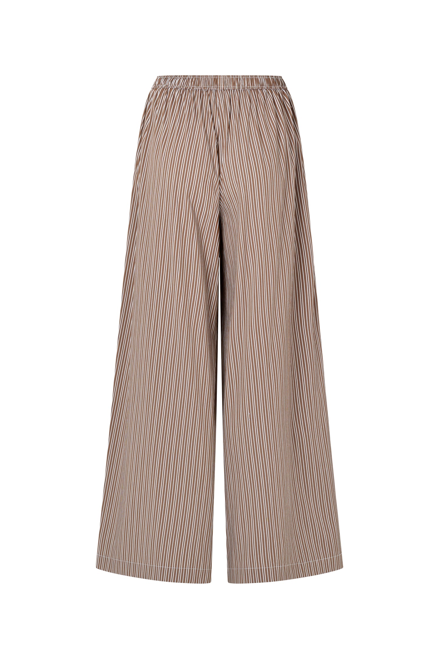 RUE POPLIN PANT - TOFFEE STRIPE
