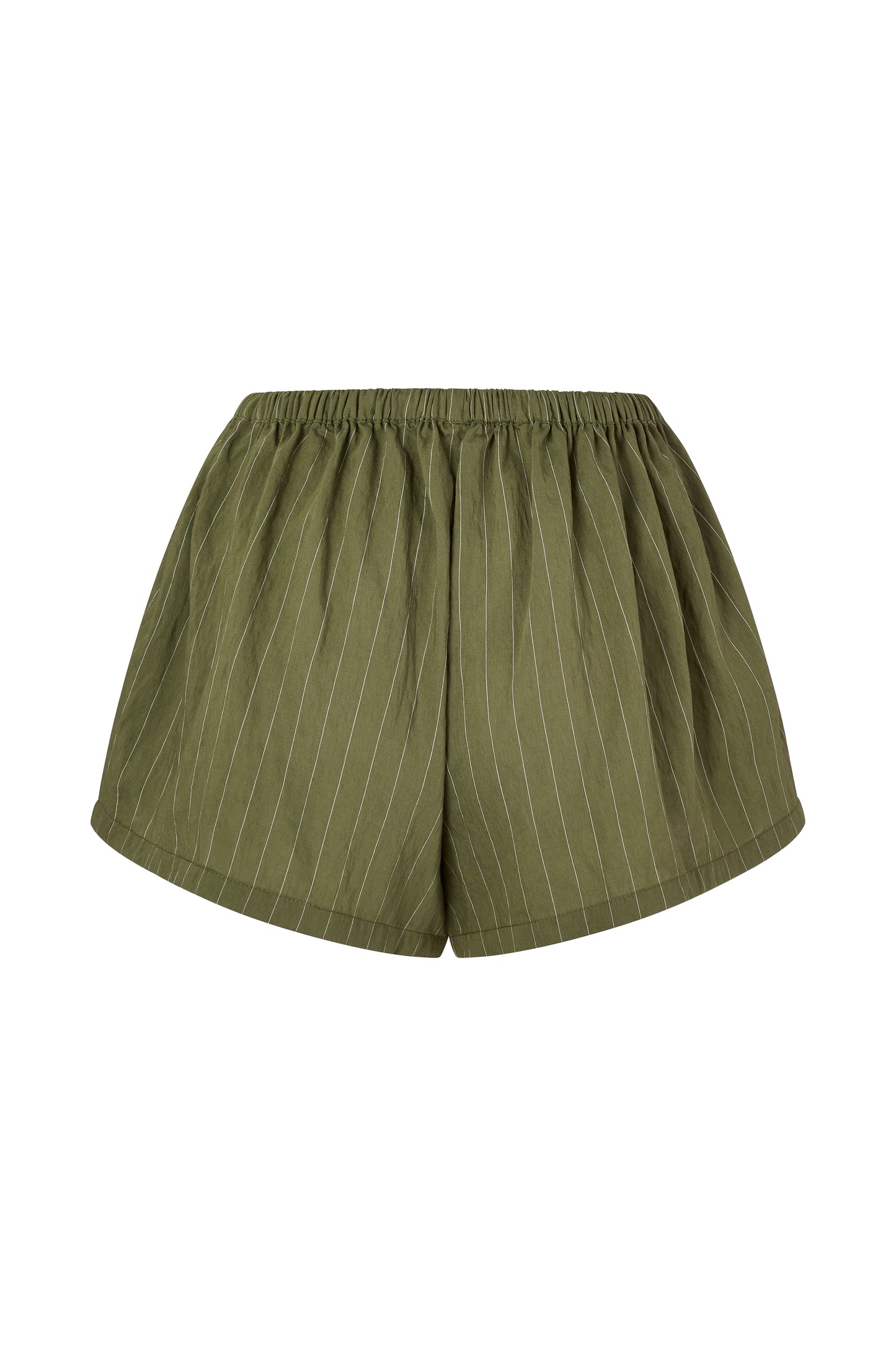 AMELIE SHORT - KHAKI STRIPE