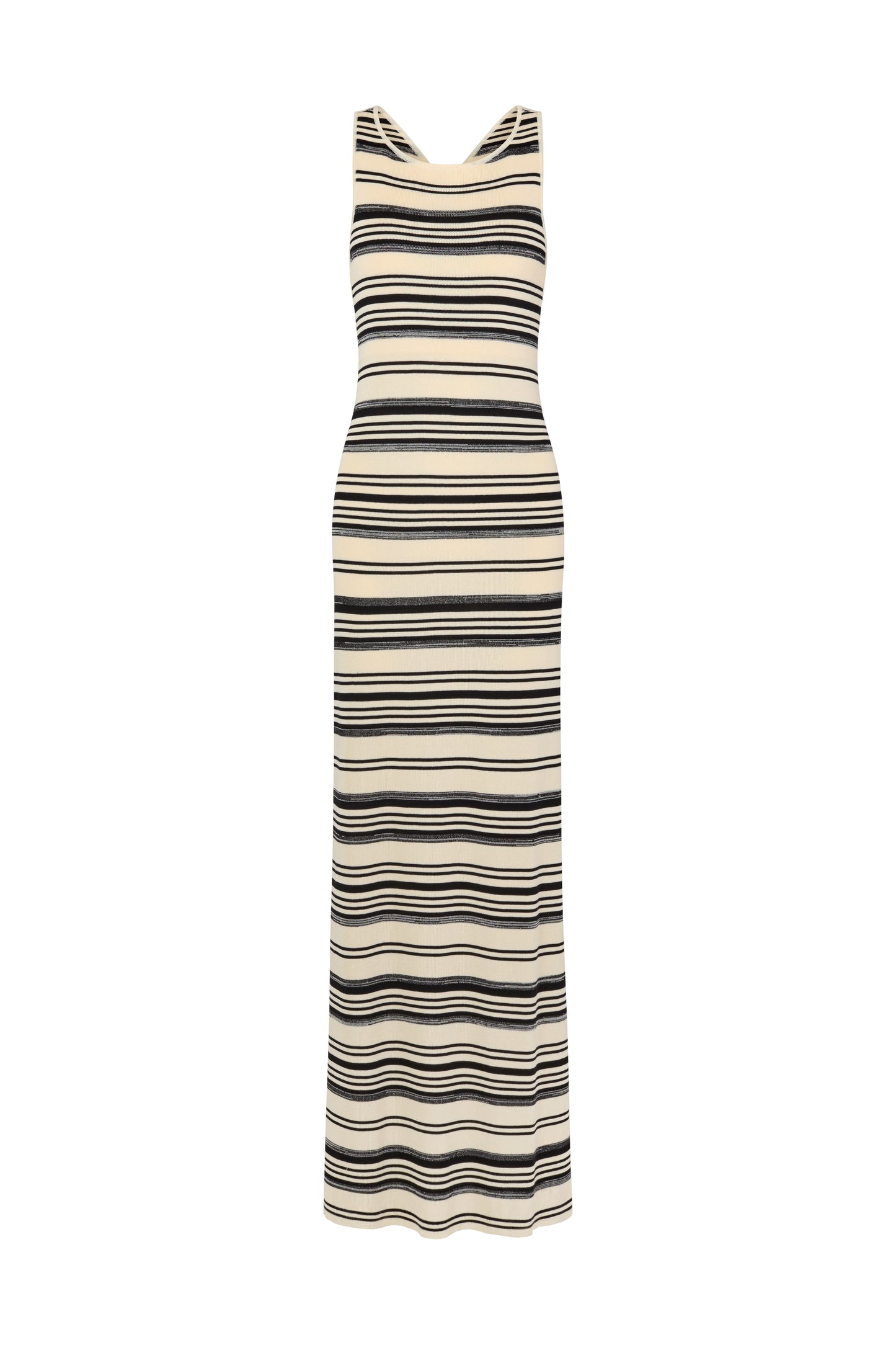 RIO MAXI DRESS - CREAM STRIPE