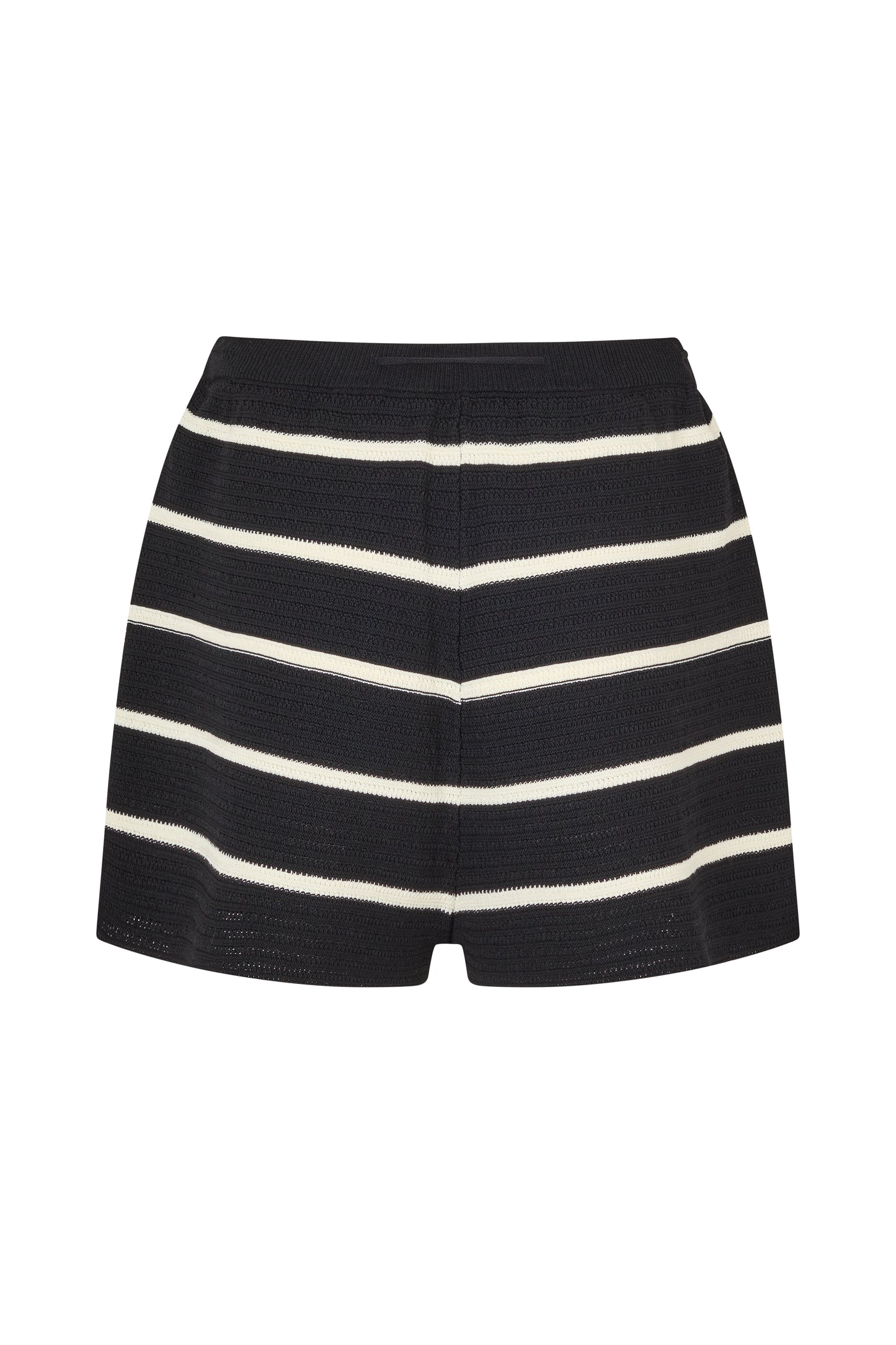 JONI KNIT SHORT - BLACK/WHITE STRIPE