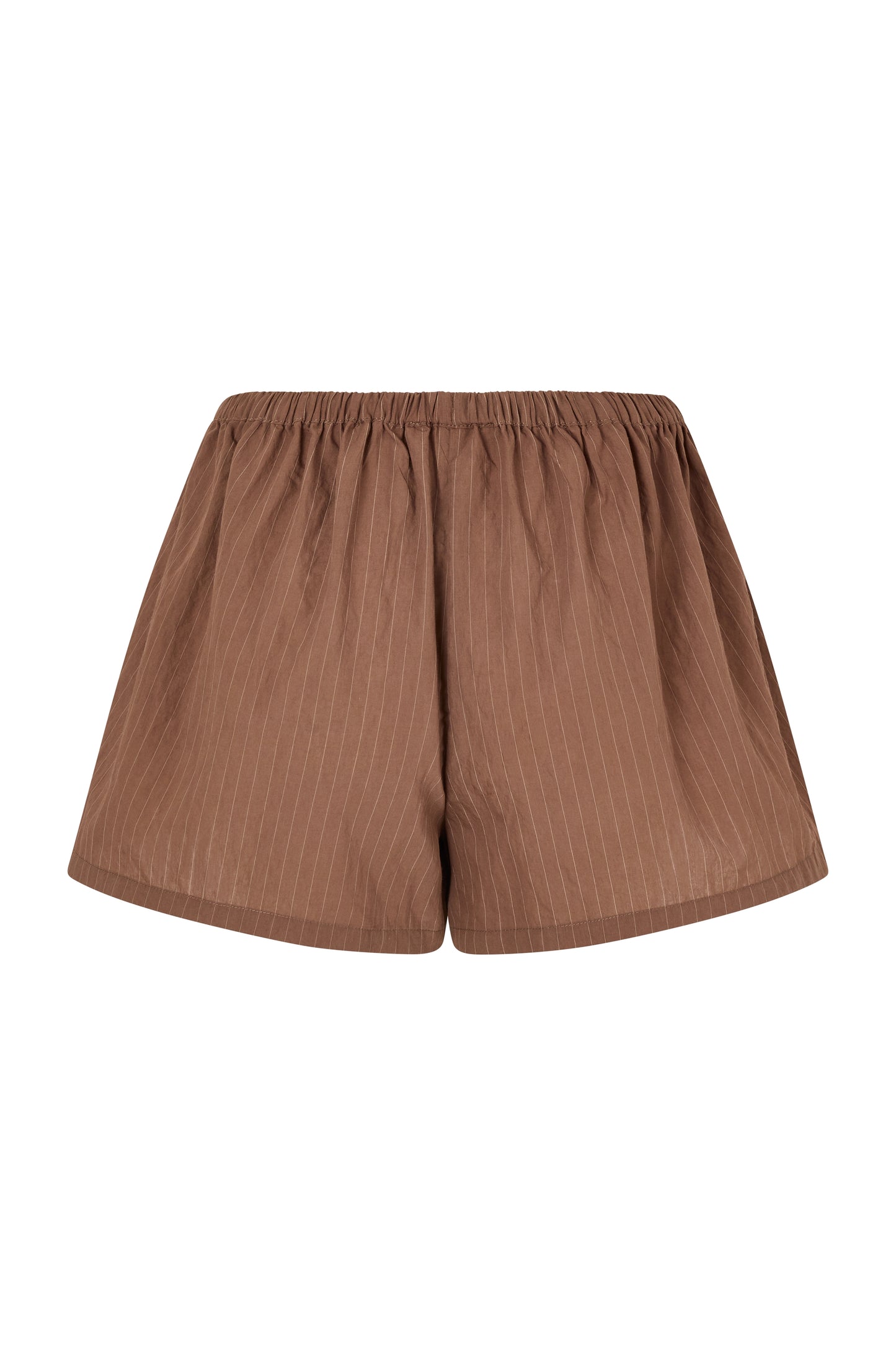 REMI SHORT - MOCHA PINSTRIPE