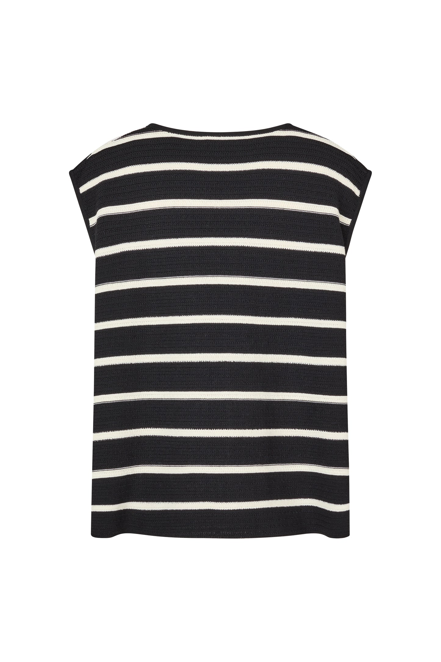 JONI KNIT TANK - BLACK/WHITE STRIPE