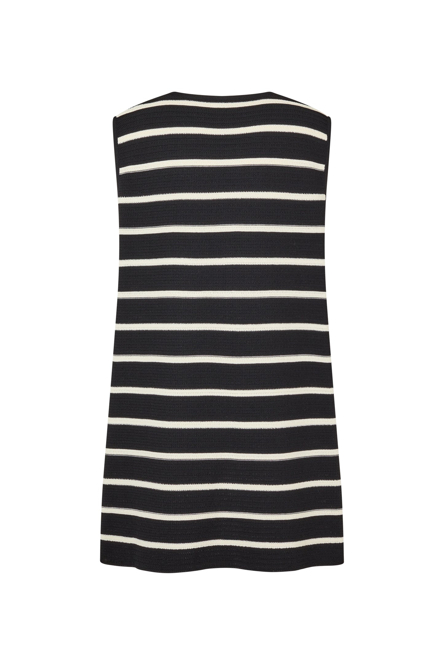 JONI MINI DRESS - BLACK/WHITE STRIPE