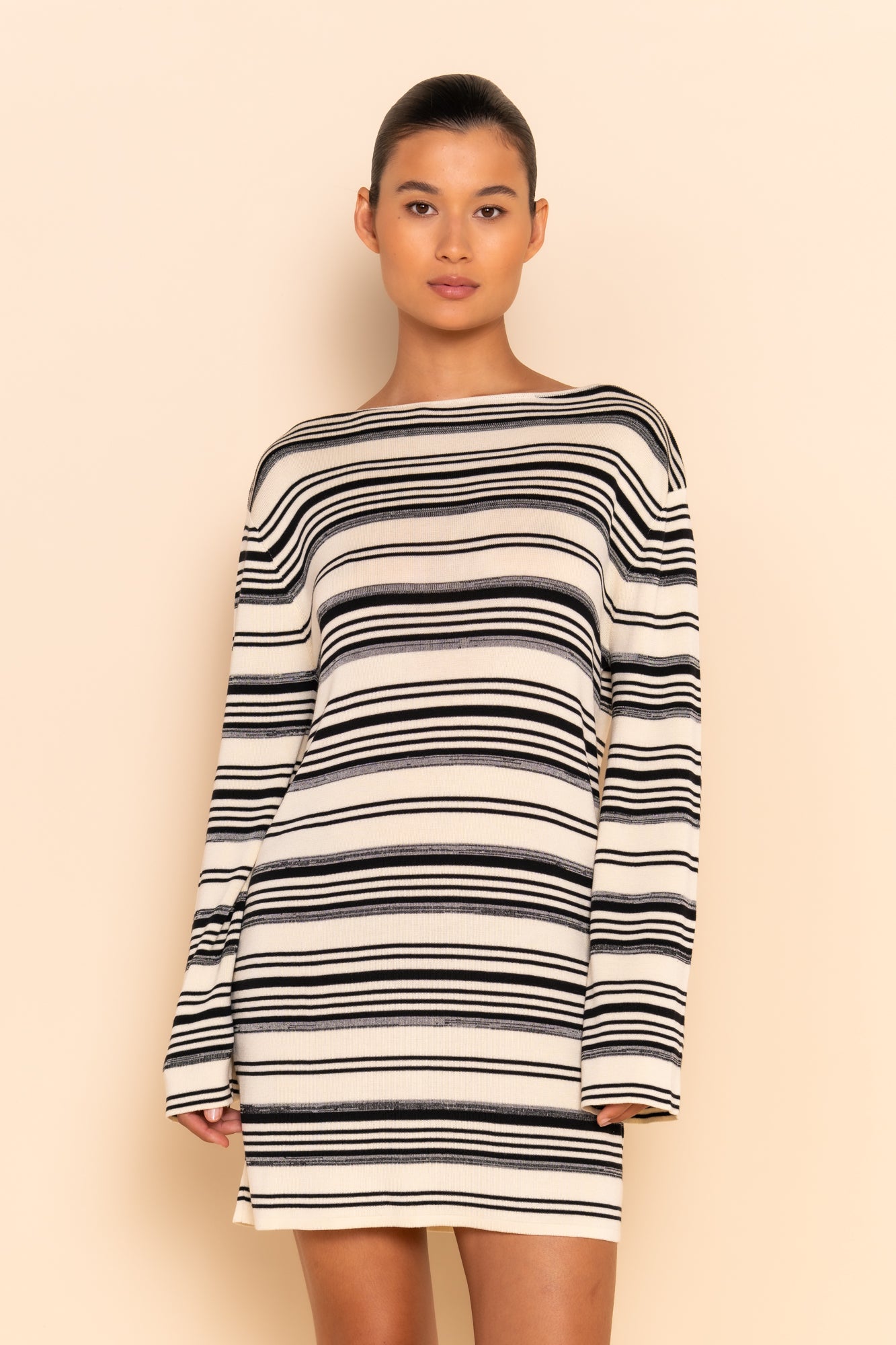 RIO MINI DRESS - CREAM STRIPE