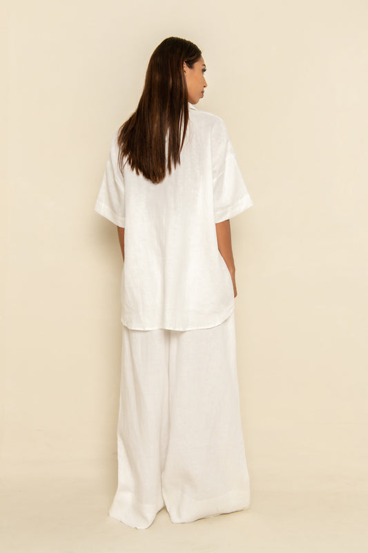 ESSENTIAL WAISTED PANT - OFF WHITE