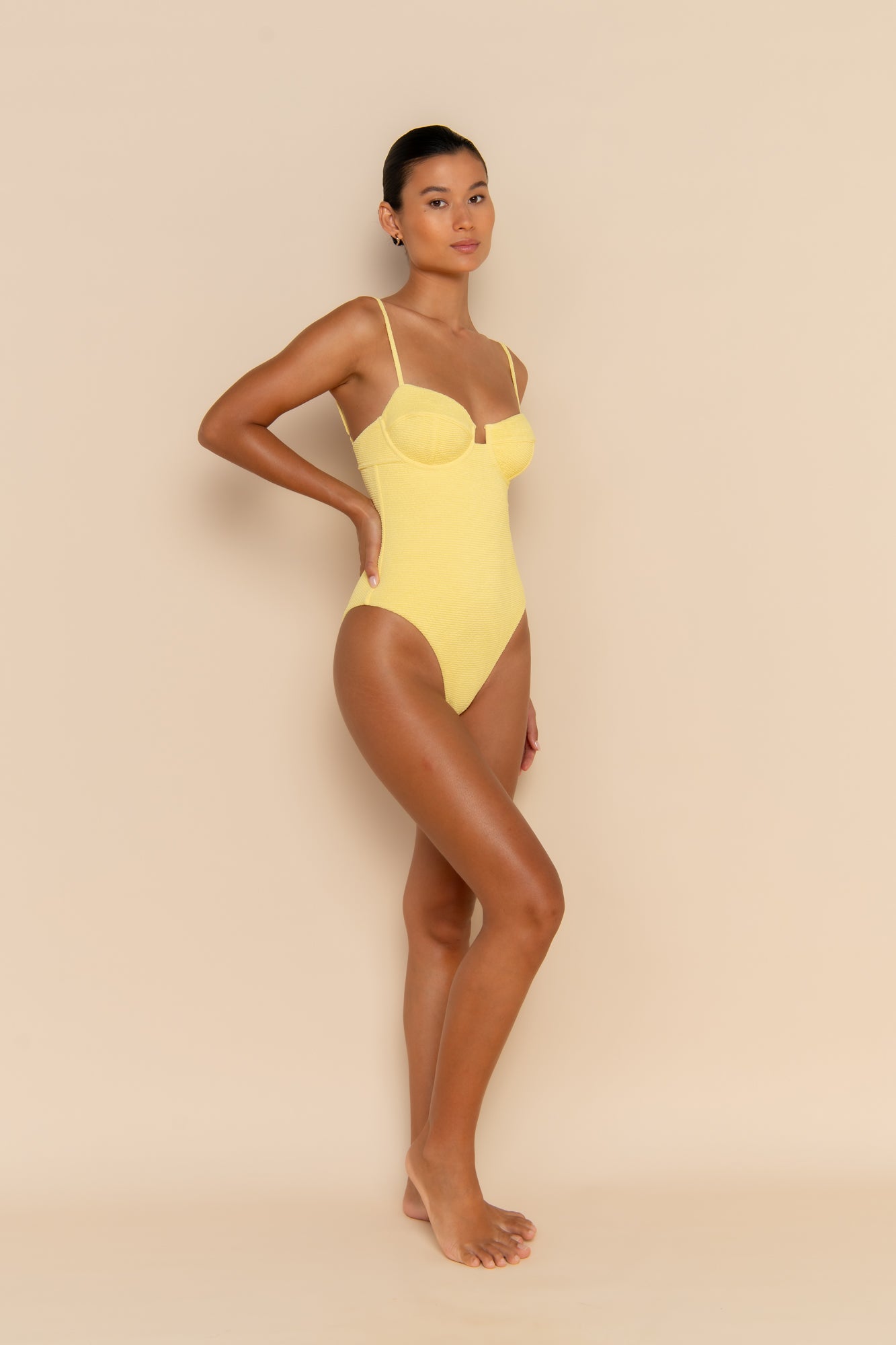 ESCAPE UNDERWIRE ONE PIECE - LEMON