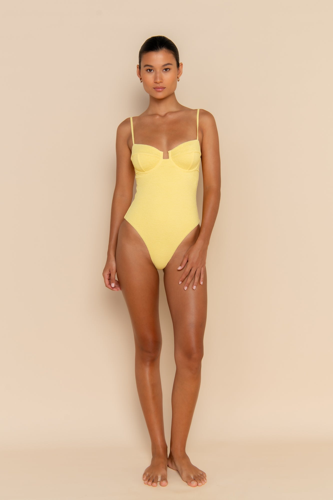 ESCAPE UNDERWIRE ONE PIECE - LEMON