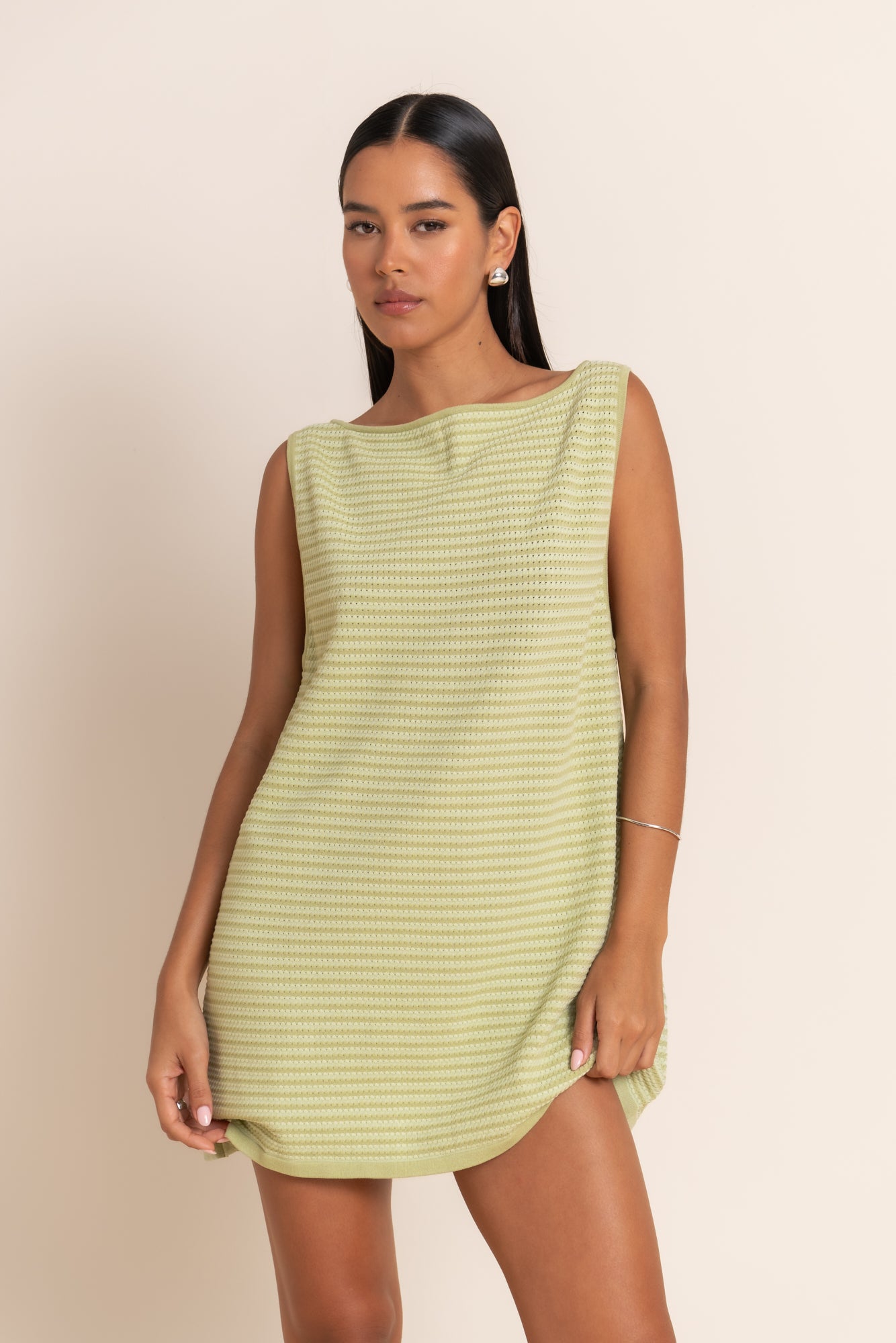 PRE ORDER // WREN DRESS - PISTACHIO
