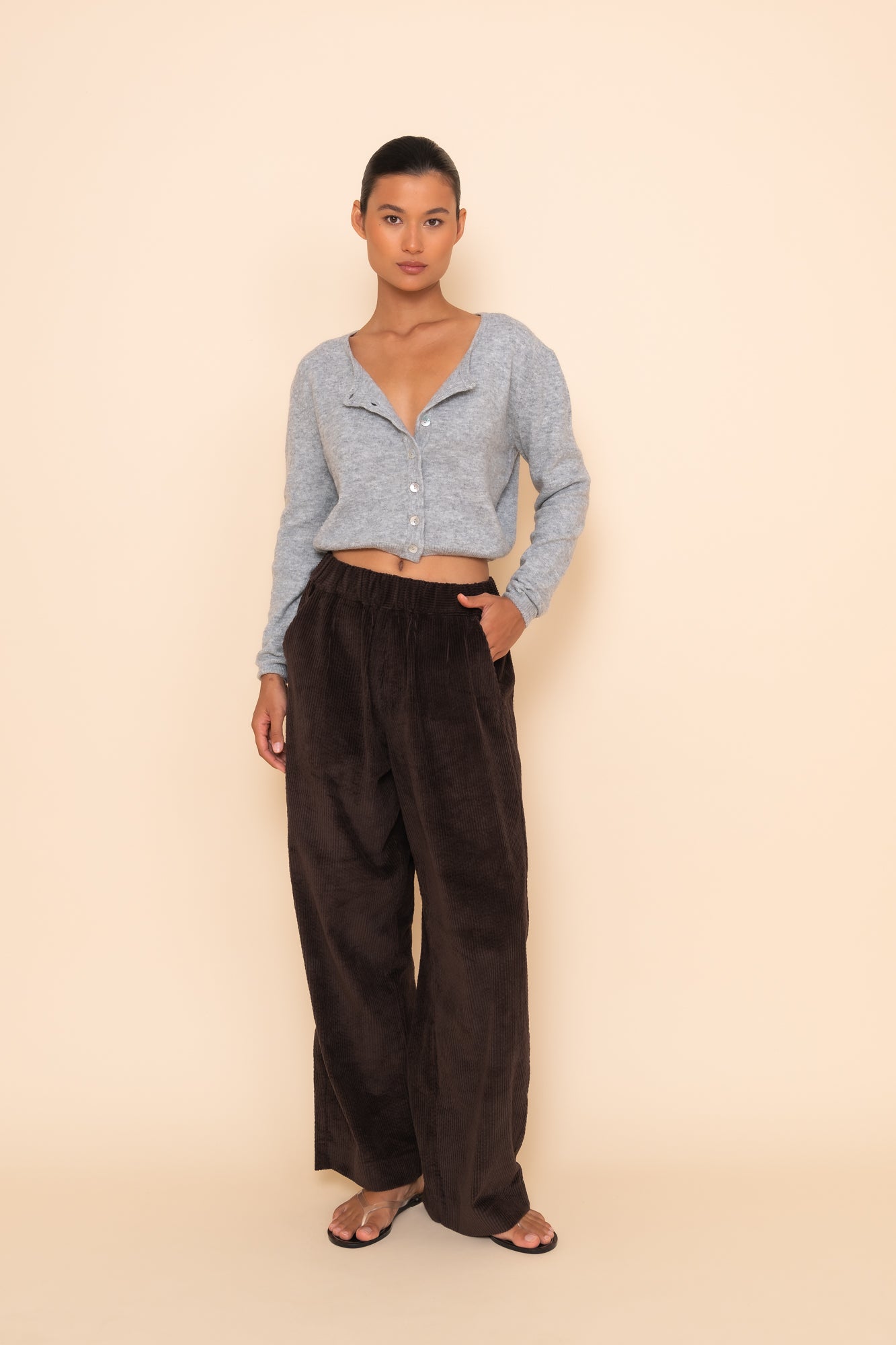 SHILO CARDI - GREY