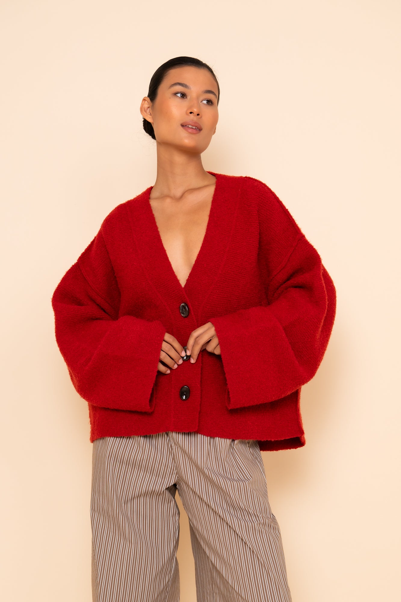 ZIGGY CARDIGAN - RASPBERRY