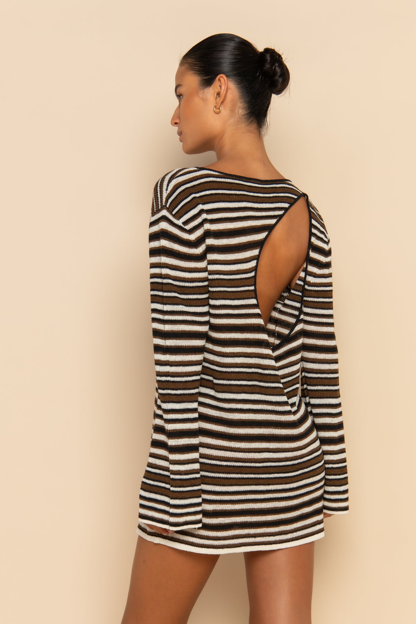 AURA MINI DRESS - DESERT STRIPE