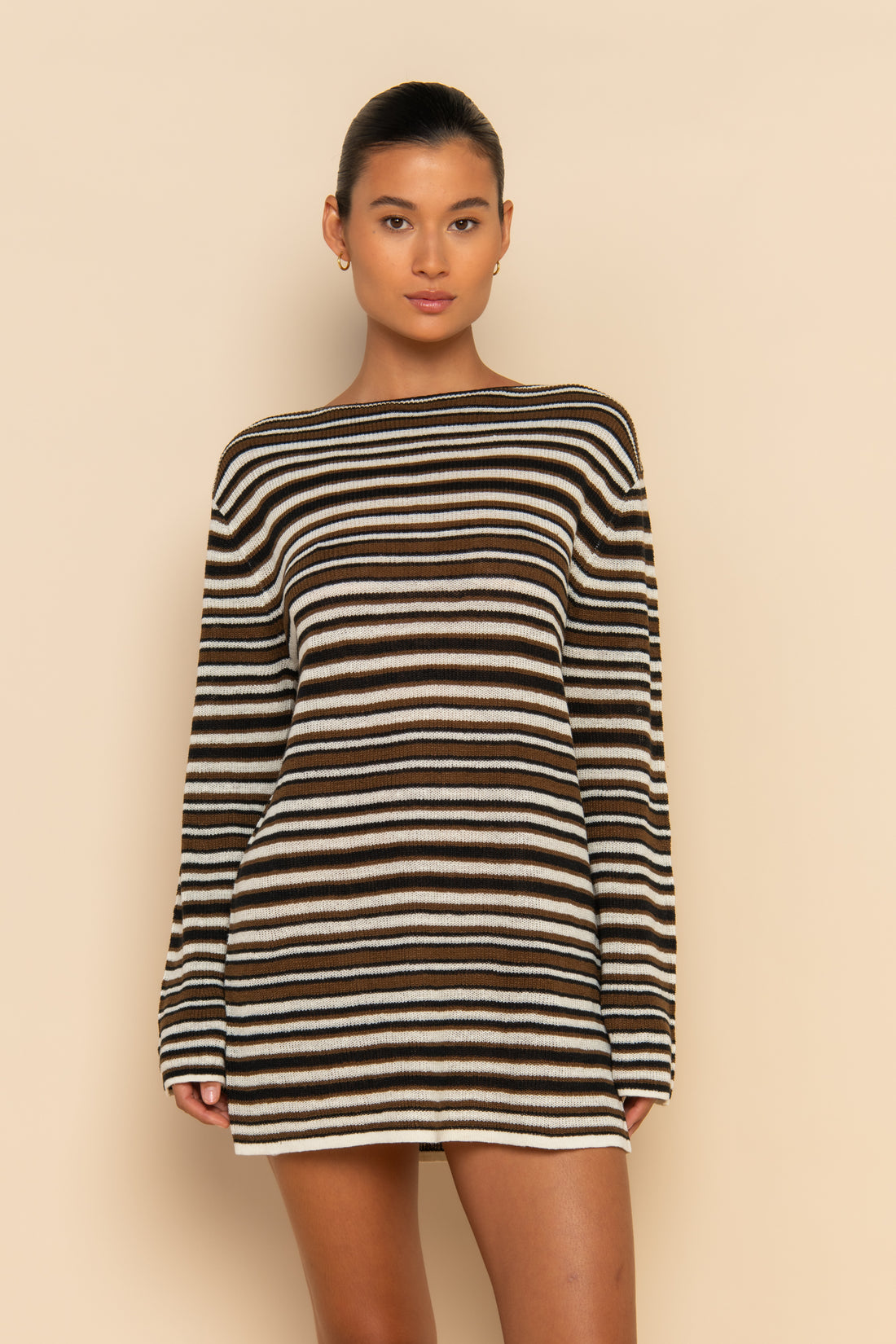 PRE-ORDER | AURA MINI DRESS - DESERT STRIPE