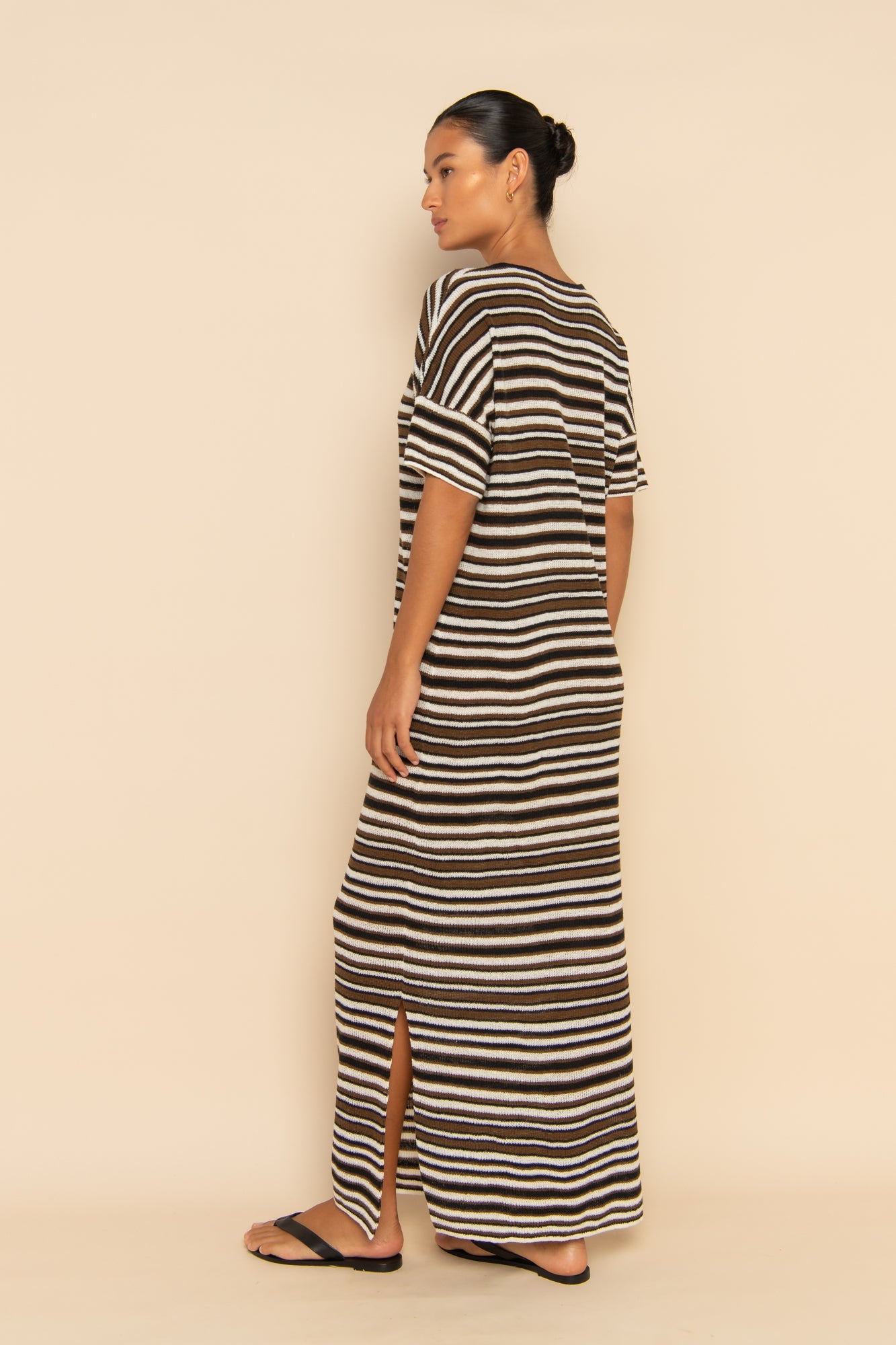 AURA MAXI DRESS - DESERT STRIPE