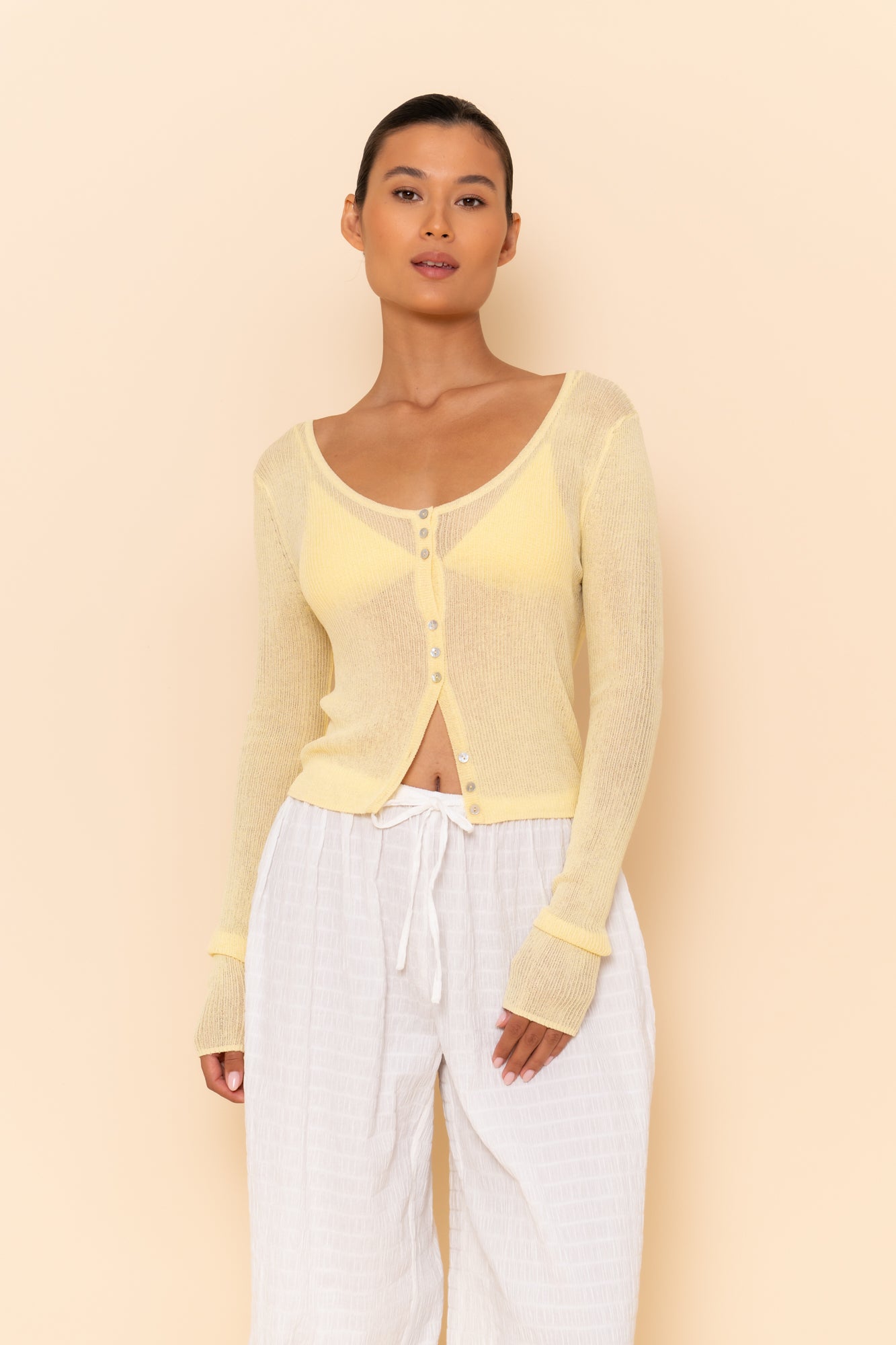 MAEVE CARDIGAN - BUTTER